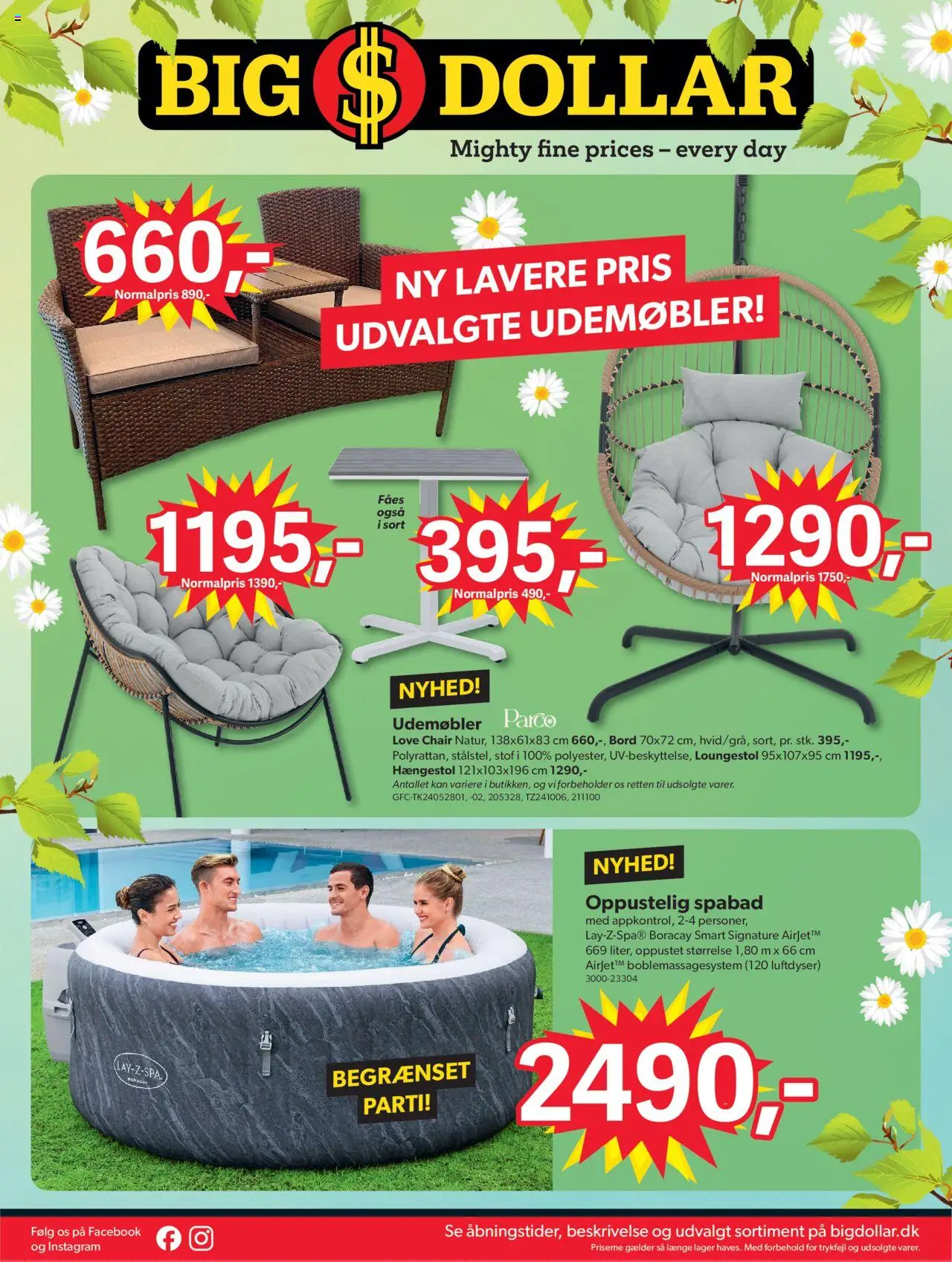 Bigdollar Tilbudsavis gyldig fra 20.06.2025 | Side: 16 | Produkter: Bord, Spabad, Stof