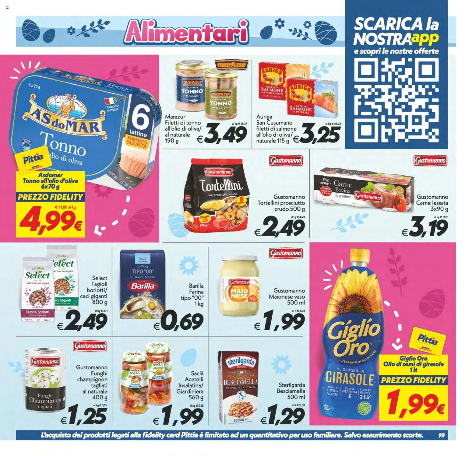Volantino SuperConveniente del 27.03.2026 | Pagina: 19 | Prodotti: Legumi, Maionese, Olio, Prosciutto