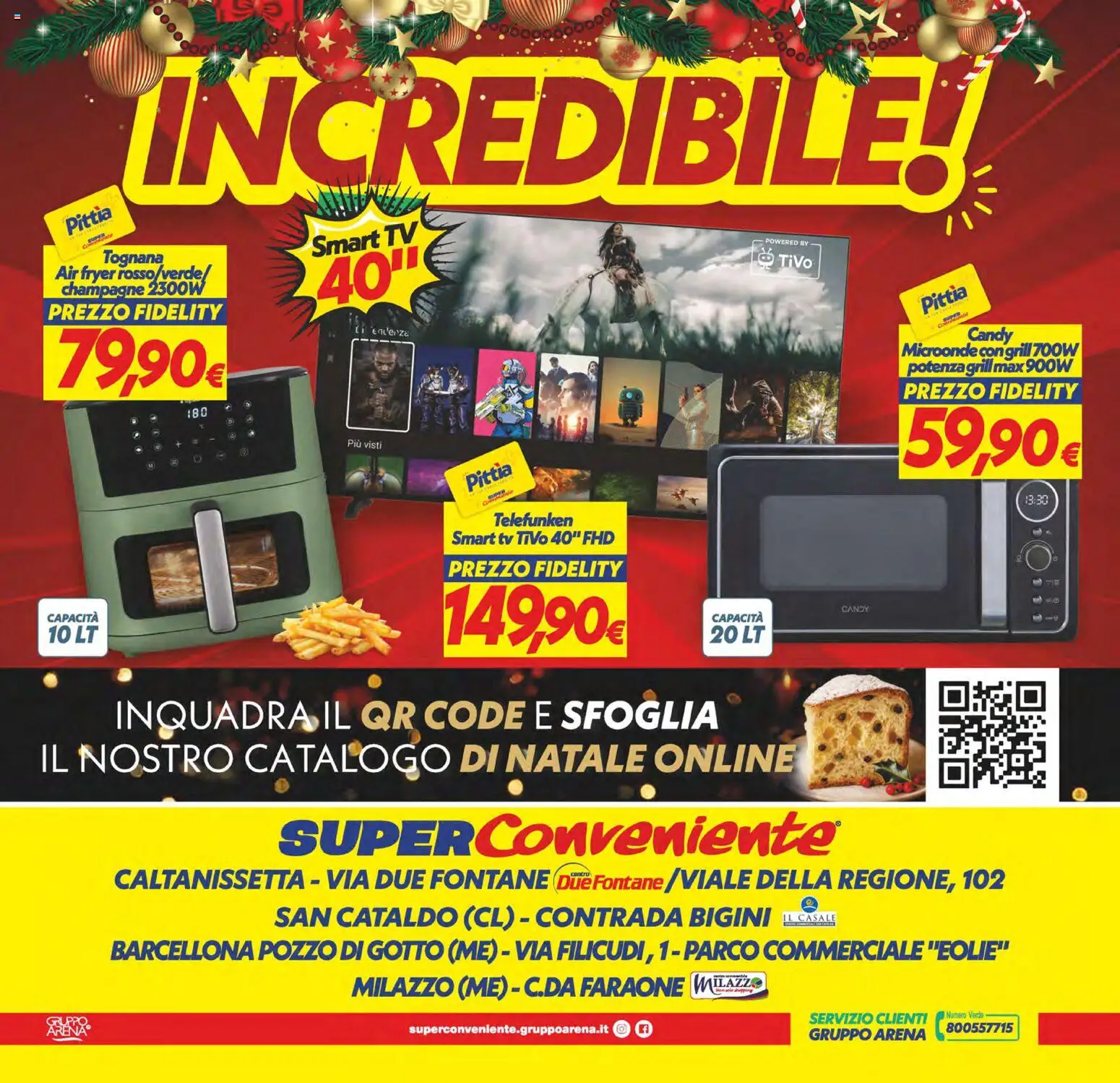 Volantino SuperConveniente del 16.12.2025 | Pagina: 40 | Prodotti: Microonde, smart TV, Champagne, TV