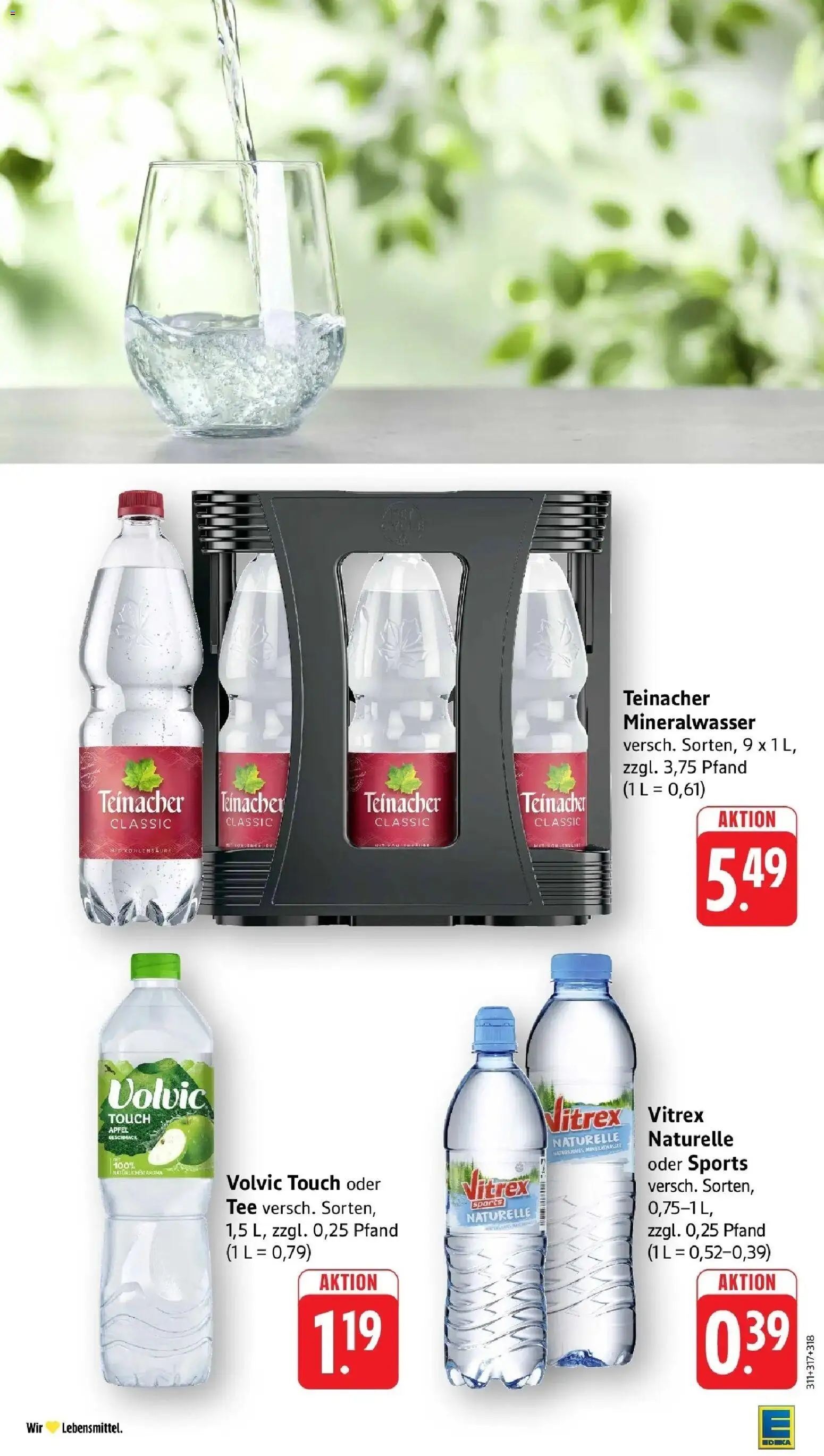 Edeka prospekt Bruchsal - Untergrombach	 – gültig ab 19.04.2026 | Seite: 34 | Produkte: Äpfel, Volvic touch, Tee, Volvic