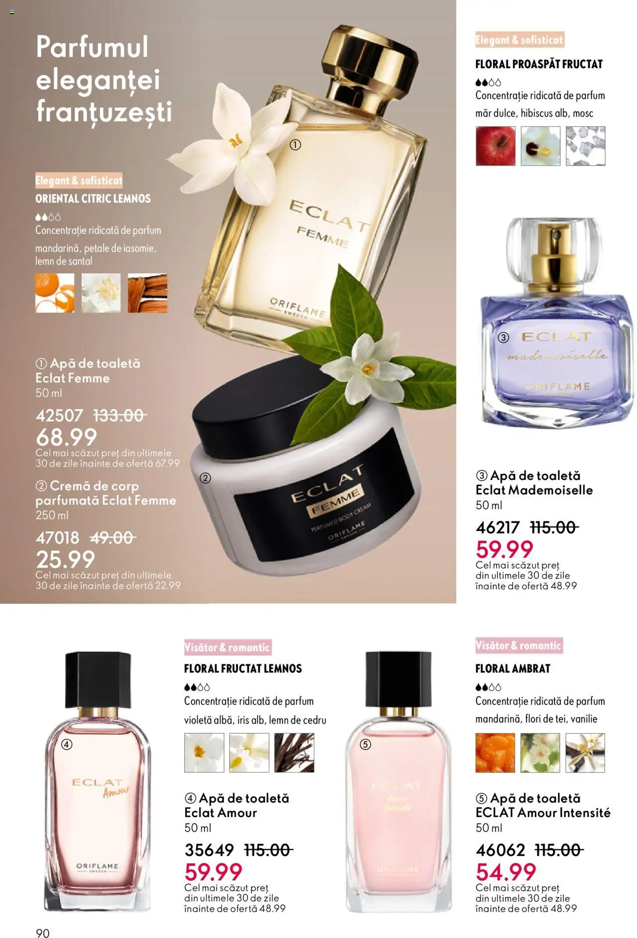 Oriflame catalog 13 2025 – valabil de la 10.09.2025 | Pagină: 90 | Produse: Body, Toaletă, Parfum, Cremă de corp