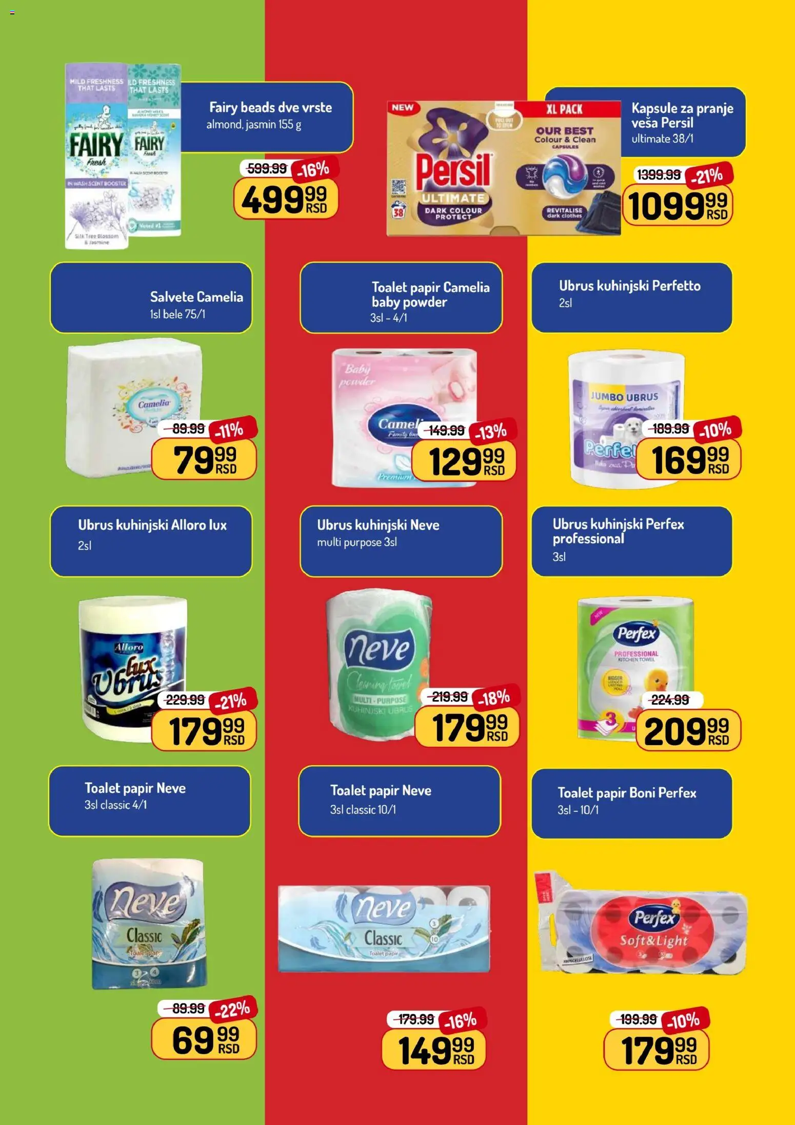 Aman katalog - važi od 19.01.2026 | Strana: 39 | Proizvode: Toalet papir, Salvete, Ubrus, Persil