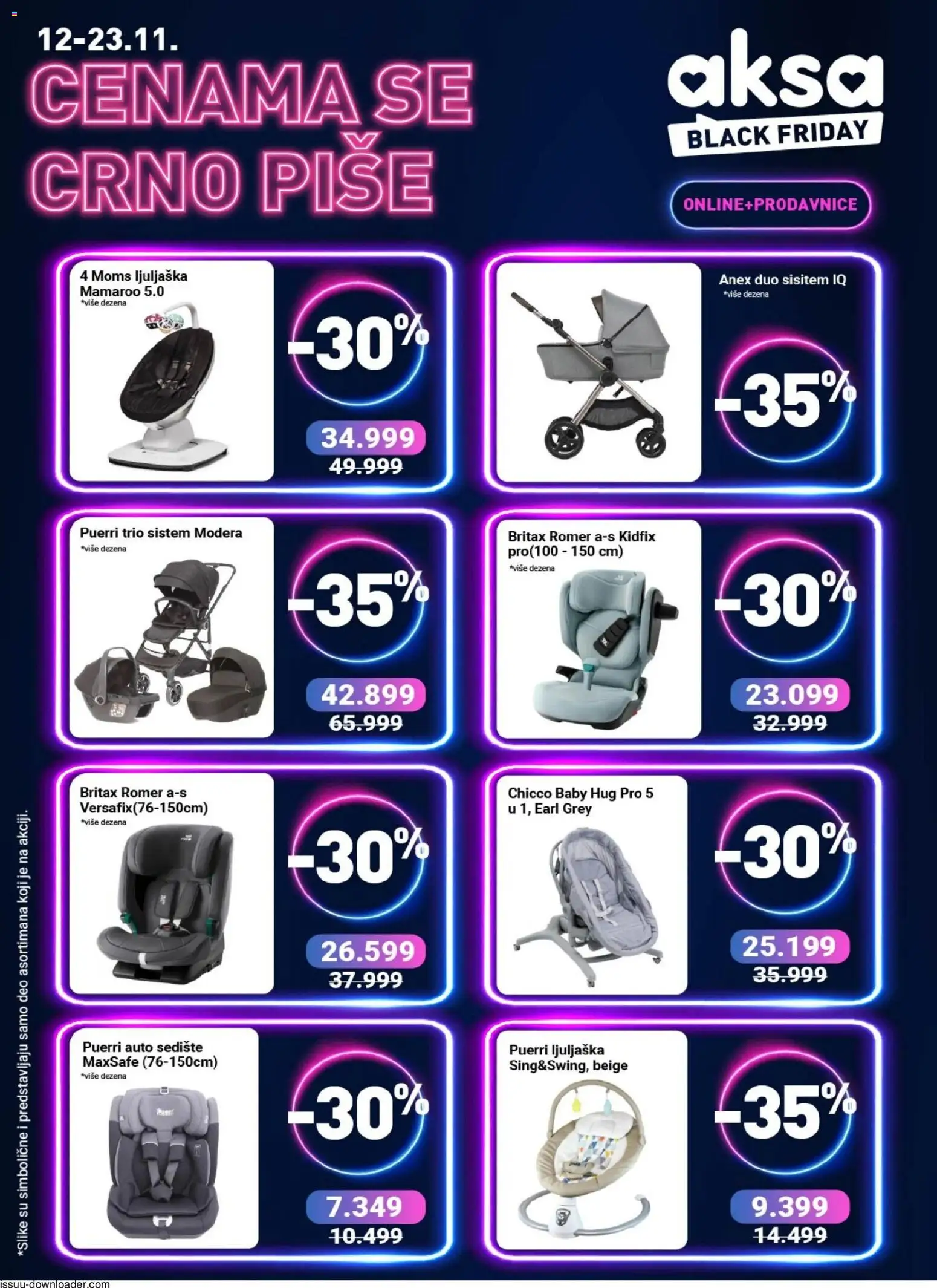 Aksa katalog - važi od 12.11.2025 | Strana: 2 | Proizvode: Auto sedište