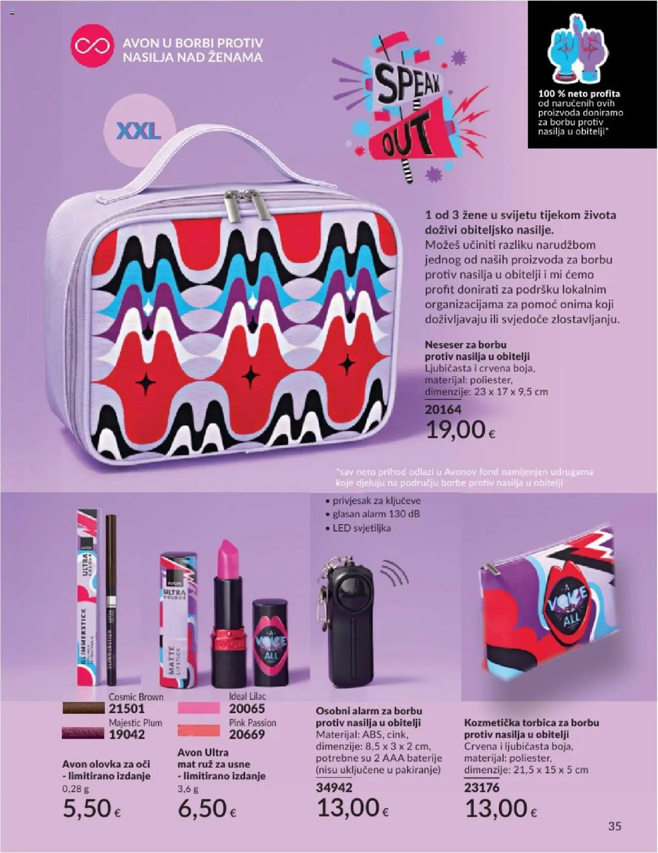 Avon katalog | vrijedi od 31.05.2025 | Stranica: 35 | Proizvodi: Svjetiljka, Olovka za oči, Baterije, Torbica
