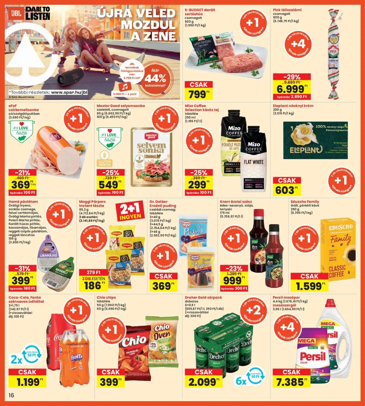 Interspar akciós ujság - amely érvényes a következő dátumtól: 05.06.2025 | Oldal: 16 | Termékek: Persil, Löncshús, Tej, Téliszalámi