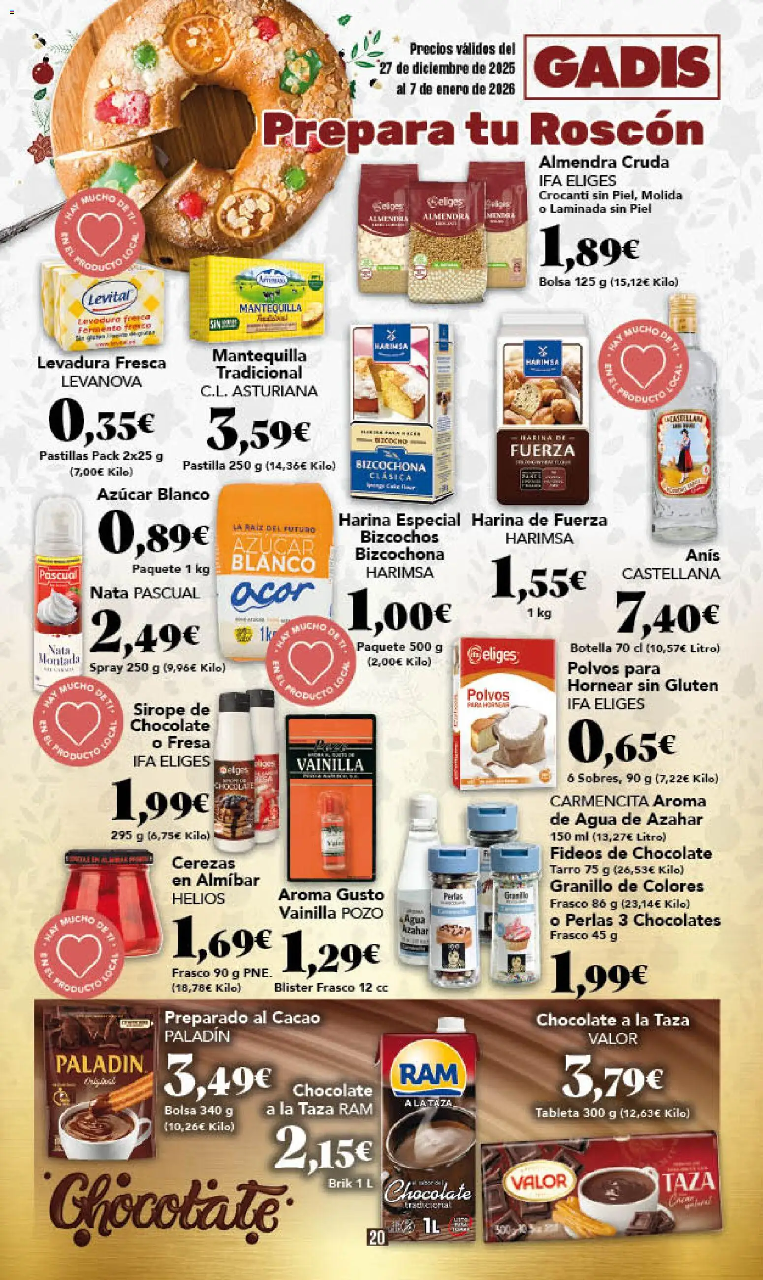 Gadis - folleto │ válido desde el 27.12.2025 | Página: 20 | Productos: Chocolate, Tableta, Bolsa, Φρυγανιές σικάλεως