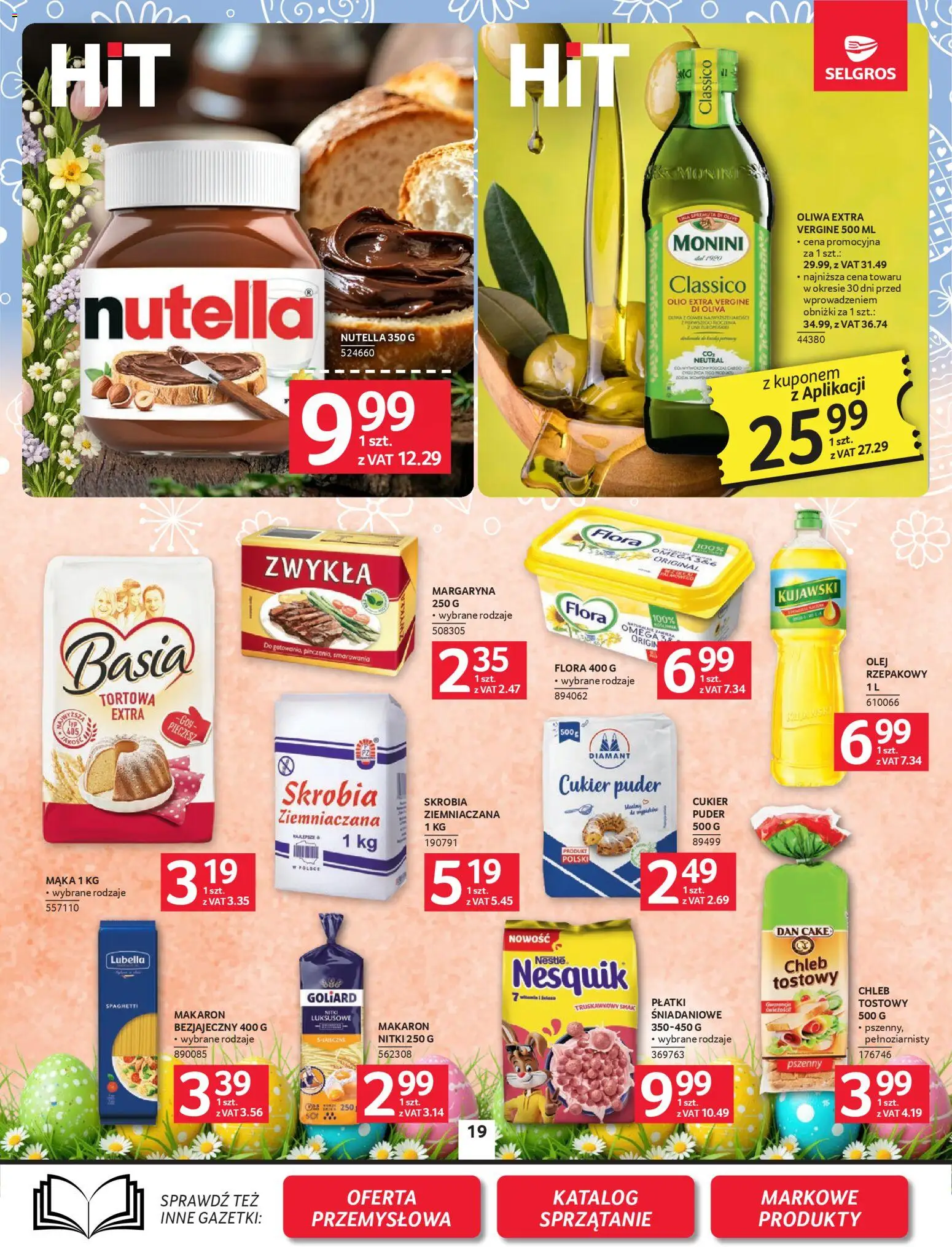 Selgros cash&carry gazetka od 26.03.2026 | Strona: 19 | Produkty: Olej rzepakowy, Chleb tostowy, Margaryna, Olej