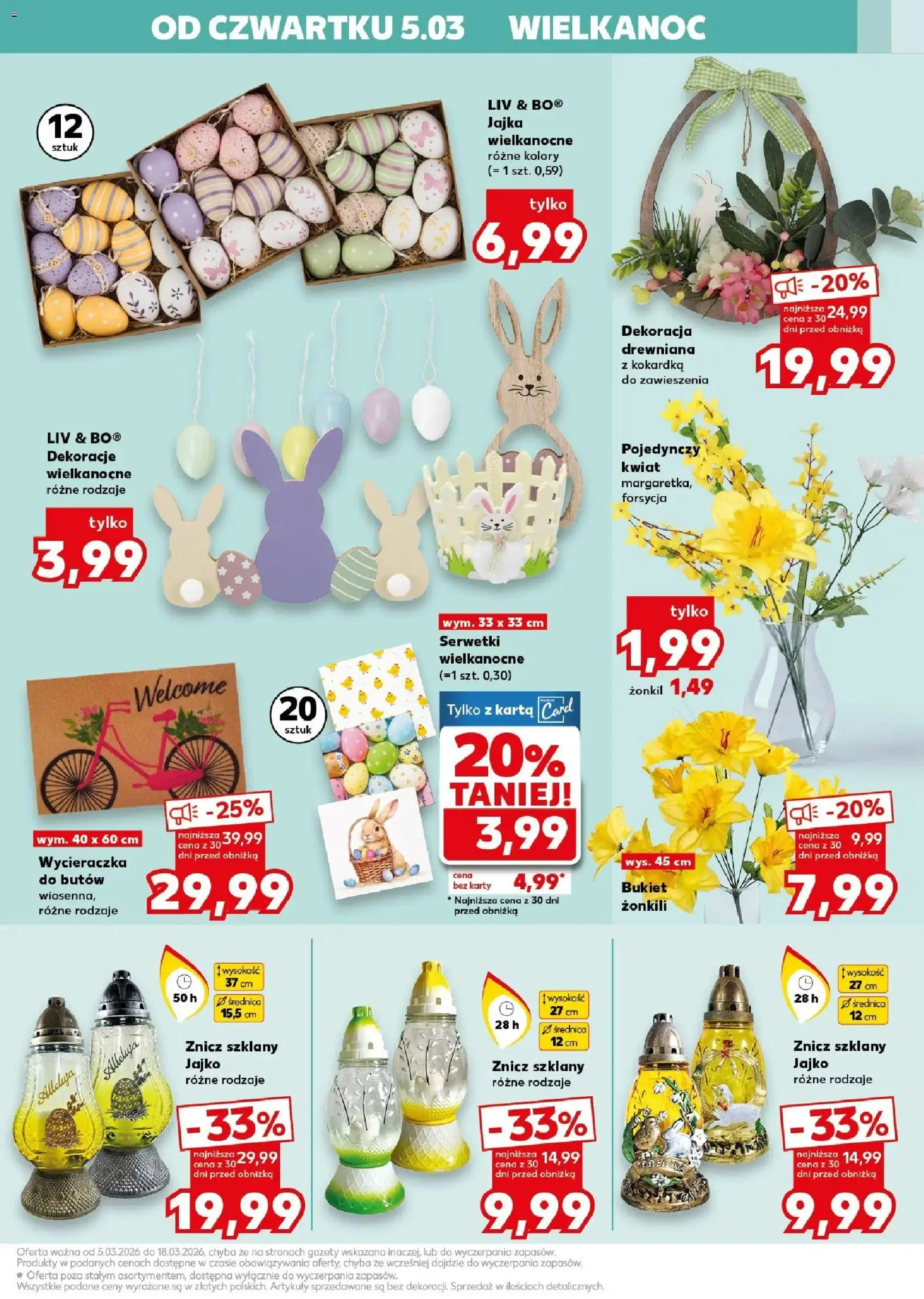 Kaufland gazetka - Złap Okazje od 05.03.2026 | Strona: 5 | Produkty: Karta, Wycieraczka, Jajka