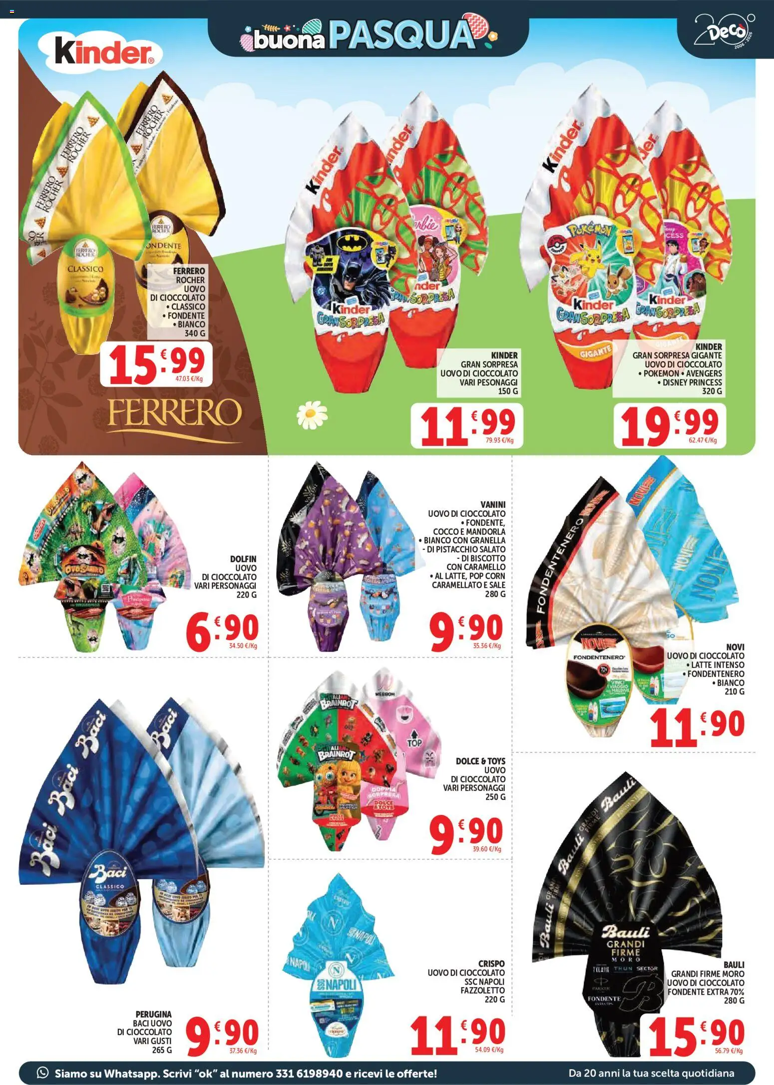 Volantino Decò del 27.03.2026 | Pagina: 3 | Prodotti: Cioccolato, Sale, Latte, Pop corn