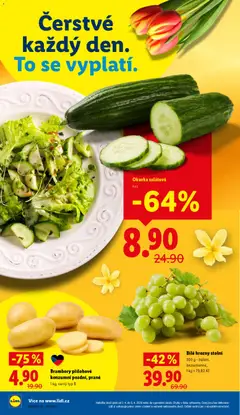 Náhled letáku Brambory přílohové, Konzumní pozdní, prané, 1 kg, varný typ B od 02.04.2026 | Strana: 8