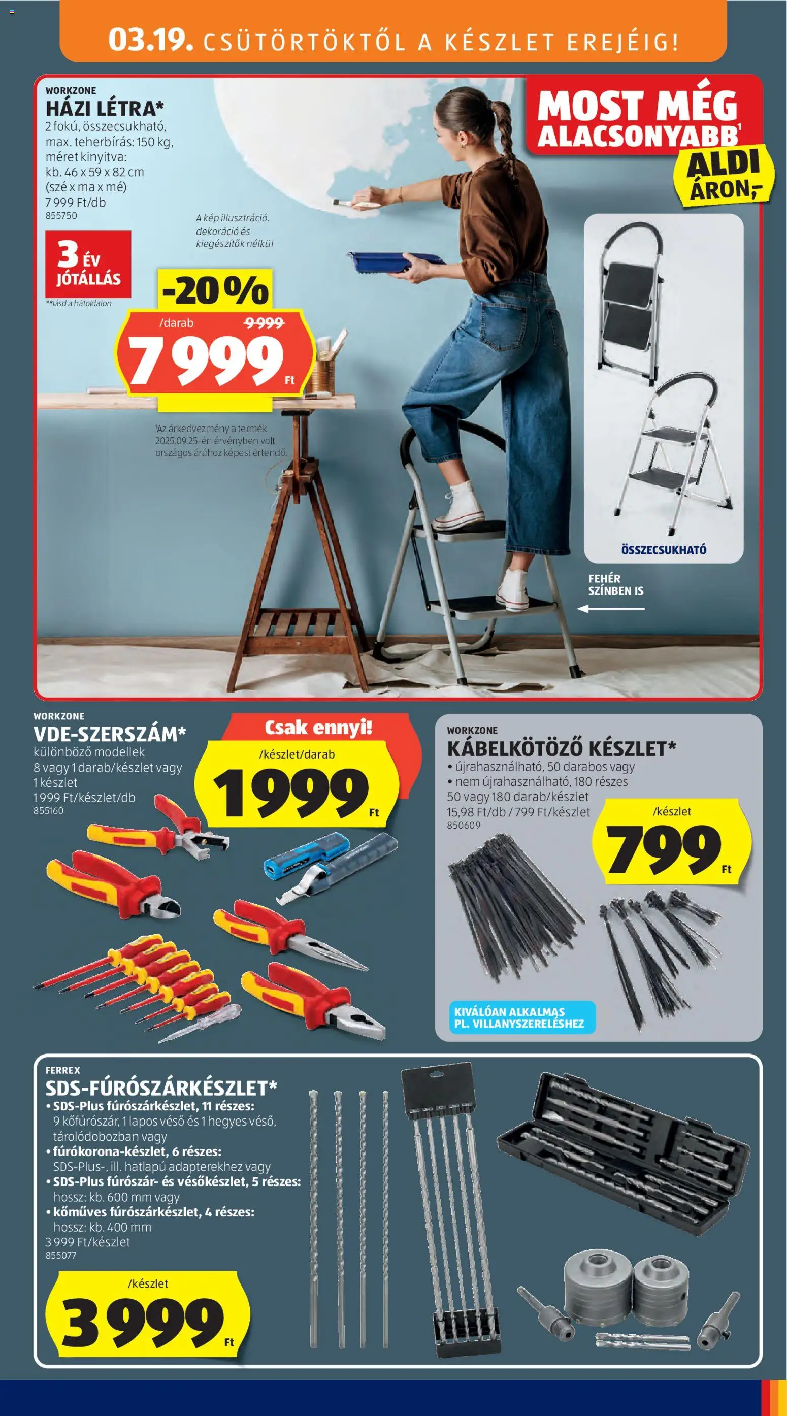 Aldi akciós ujság - amely érvényes a következő dátumtól: 19.03.2026 | Oldal: 9