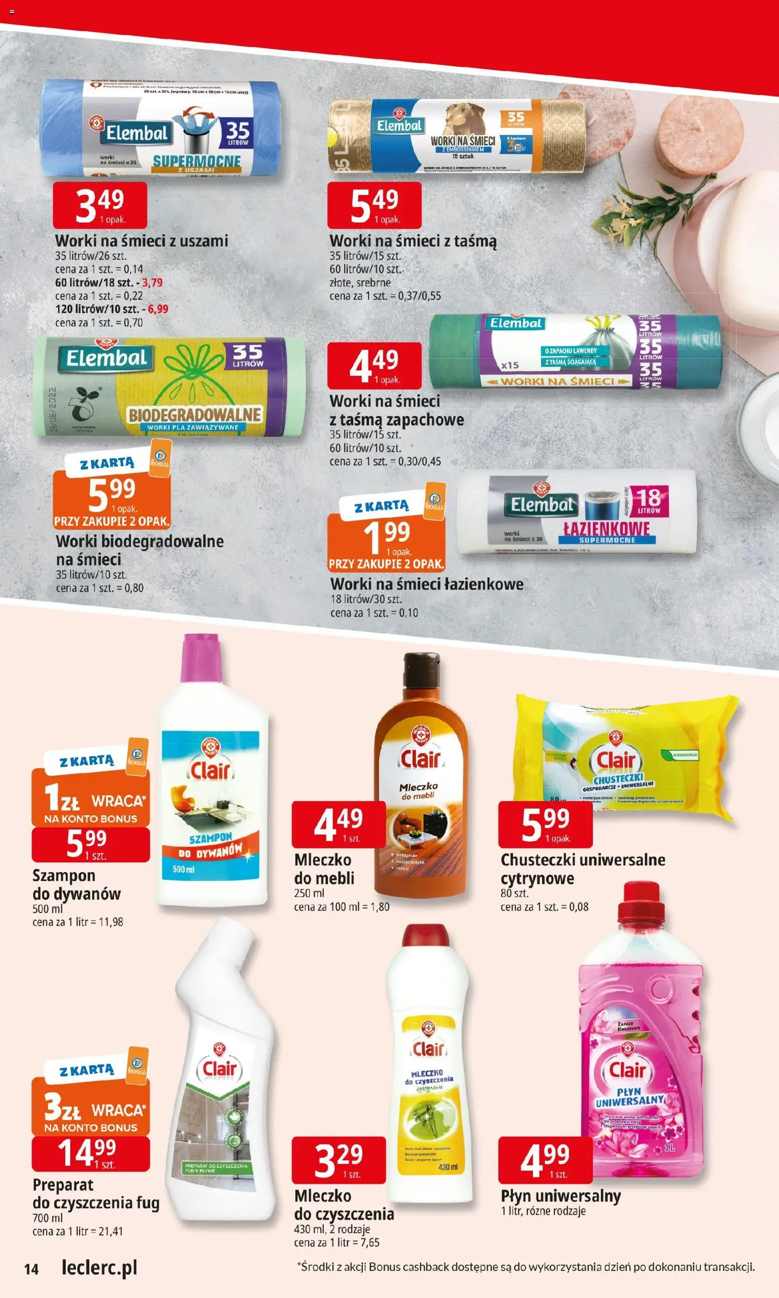E.Leclerc Gazetka od 10.11.2025 | Strona: 14 | Produkty: Karta, Zapach, Szampon