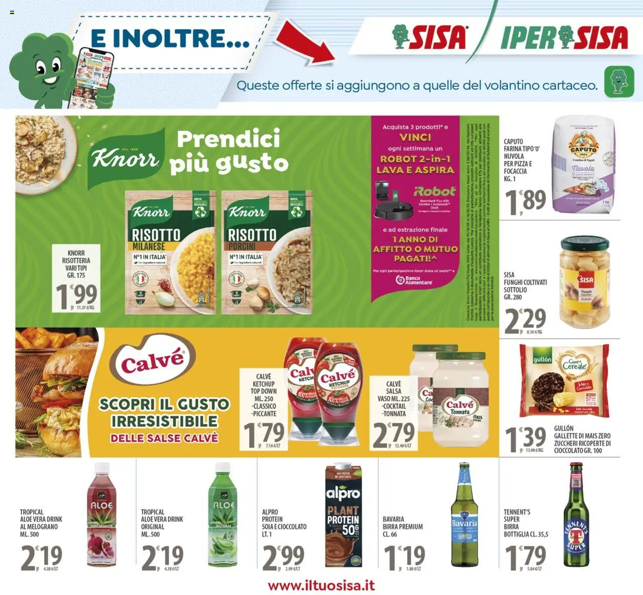 Volantino SISA del 14.10.2025 | Pagina: 19 | Prodotti: Tennent's, Pizza, Top, Robot