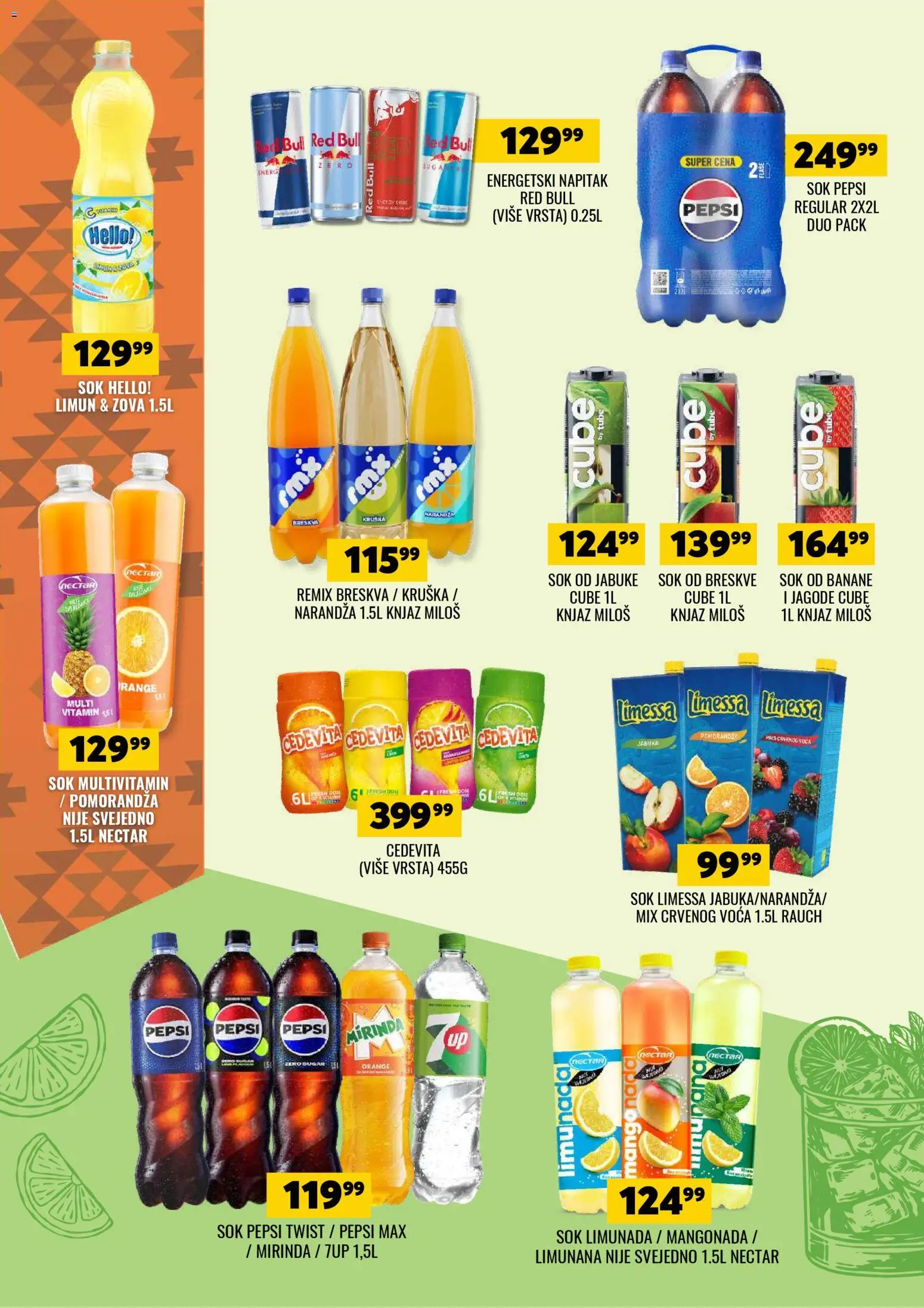 Tekijanka katalog - važi od 22.04.2026 | Strana: 10 | Proizvode: Jagode, Cedevita, Limun, Banane