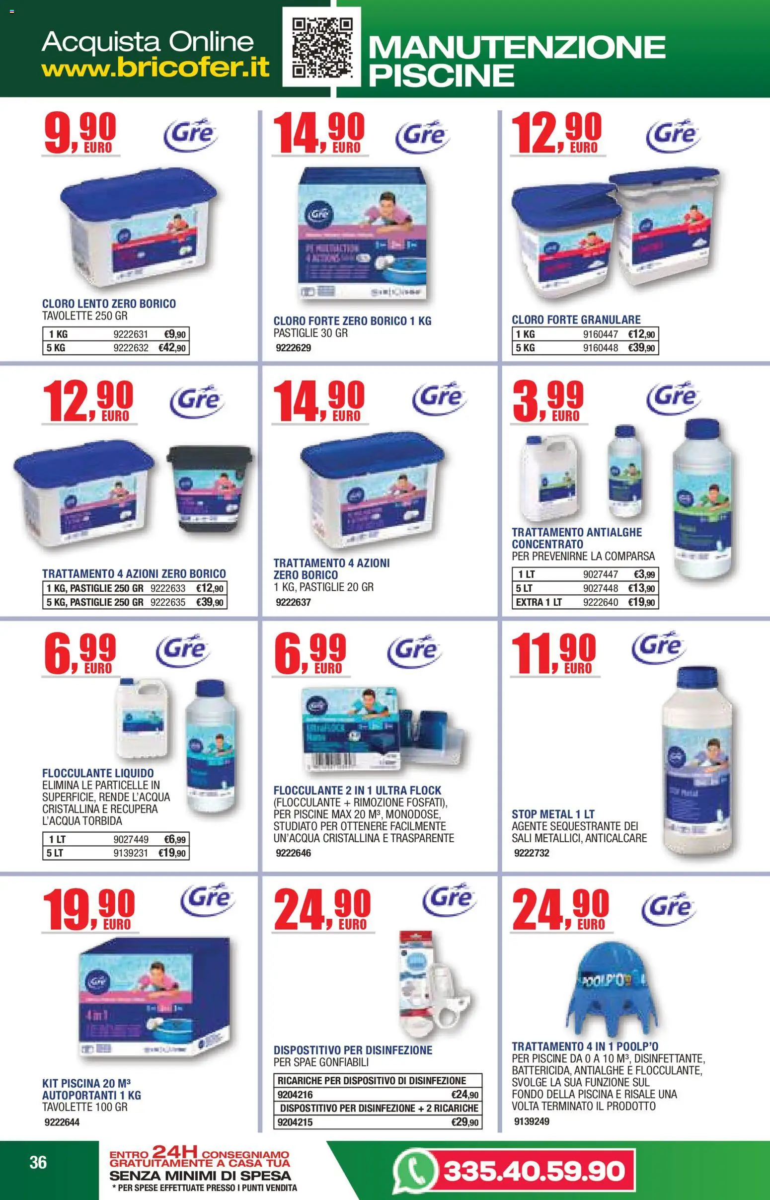 Volantino Bricofer del 14.04.2026 | Pagina: 36 | Prodotti: Anticalcare, Piscina