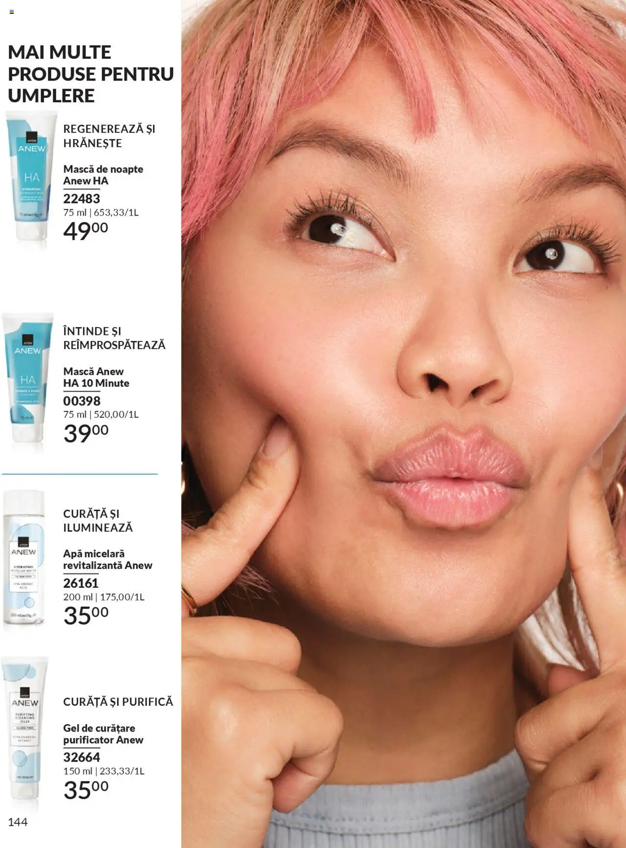 Catalog Avon - 09 2025 – valabil de la 01.09.2025 | Pagină: 144 | Produse: Gel de curățare, Apă micelară, Apă
