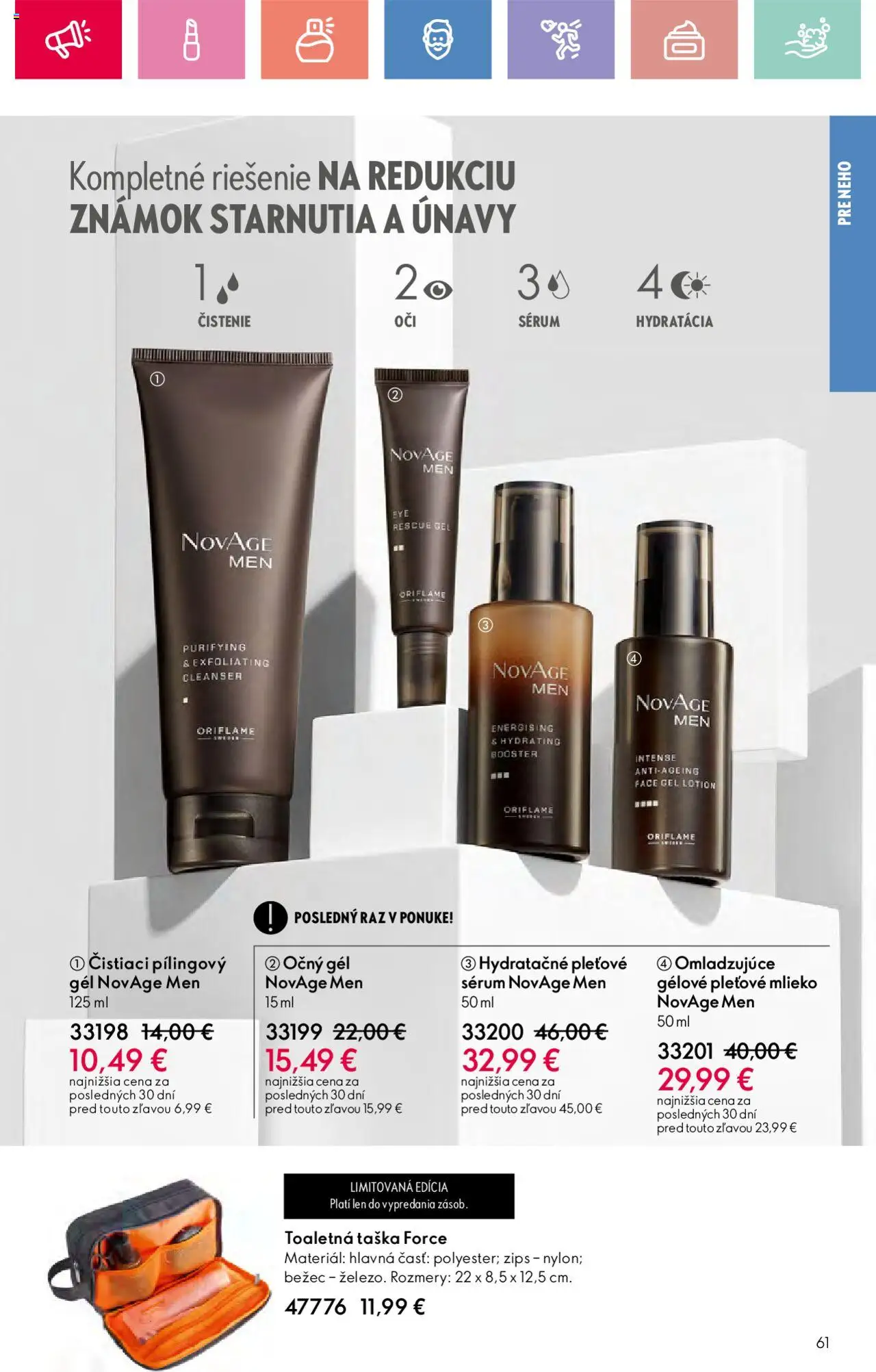 Katalóg Oriflame 9 2025 │ platný od 15.06.2025 | Strana: 61 | Produkty: Mlieko, Peeling, Taška