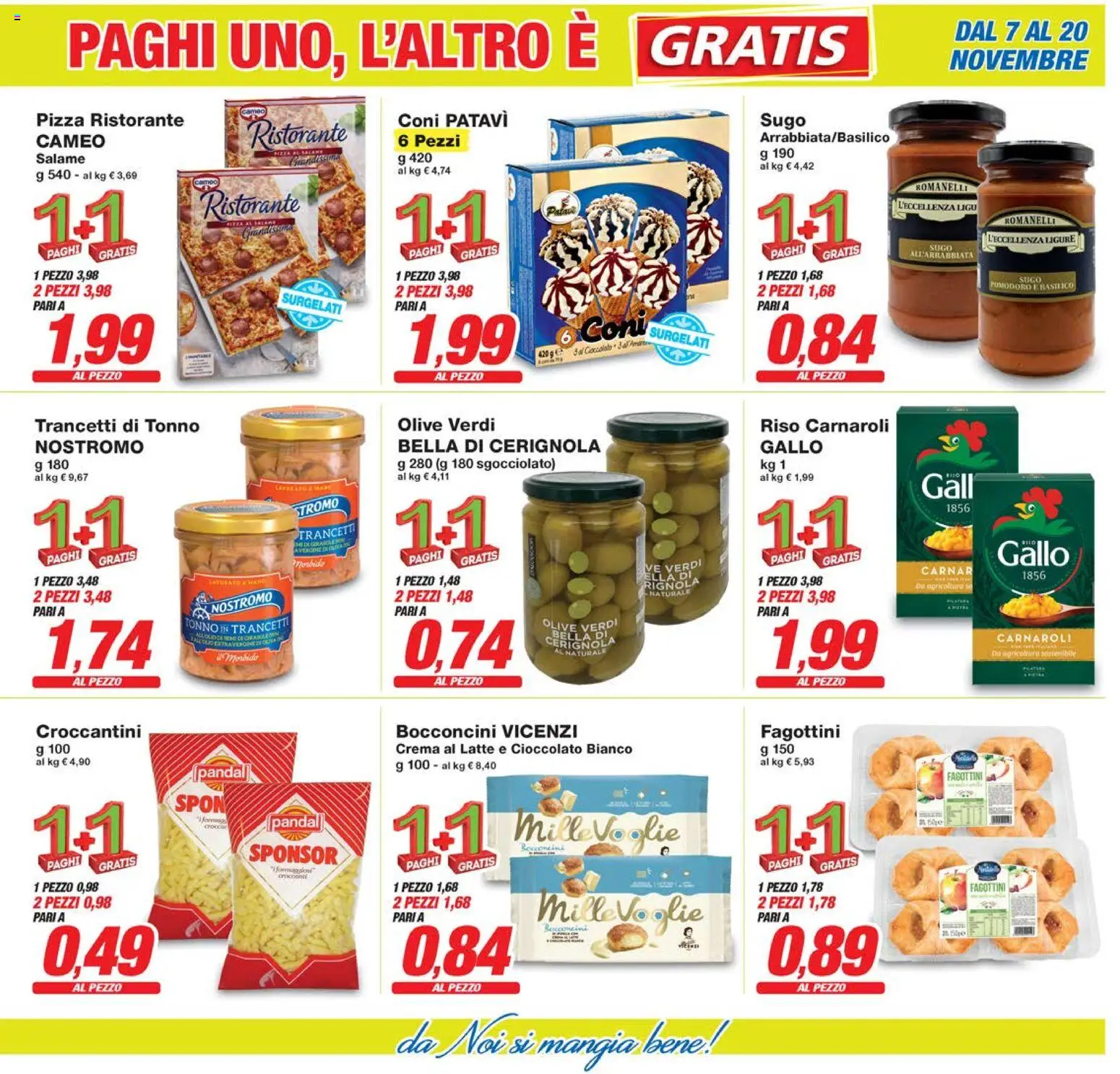 Volantino Prix del 07.11.2025 | Pagina: 3 | Prodotti: Salame, Pizza, Riso, Sugo