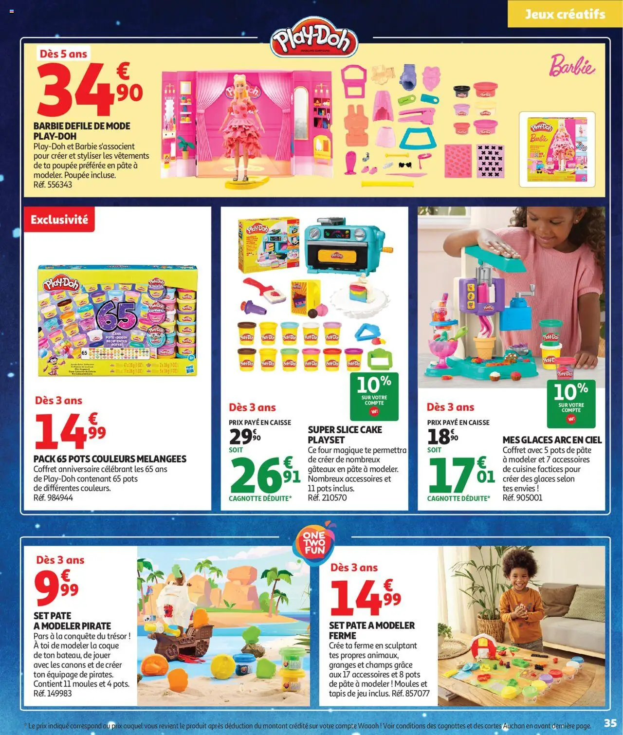 {H1} | Page: 35 | Produits: Poupée, Four, Pâte à modeler, Jeux