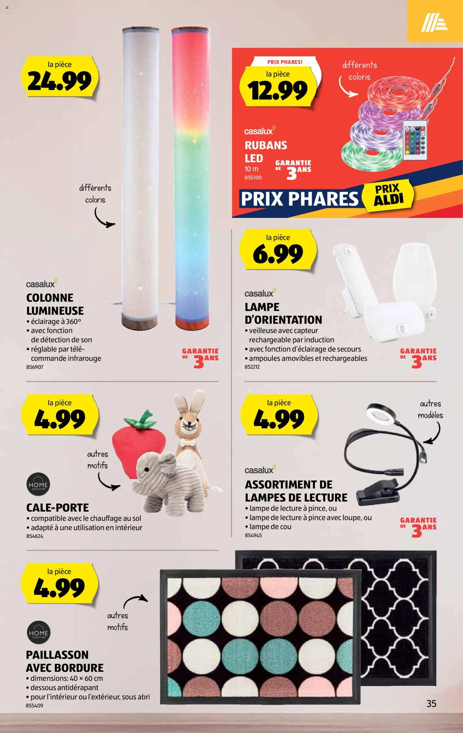 Aldi aktionen FR – gültig ab 26.03.2026 | Seite: 36 | Produkte: Dessous, Lampe