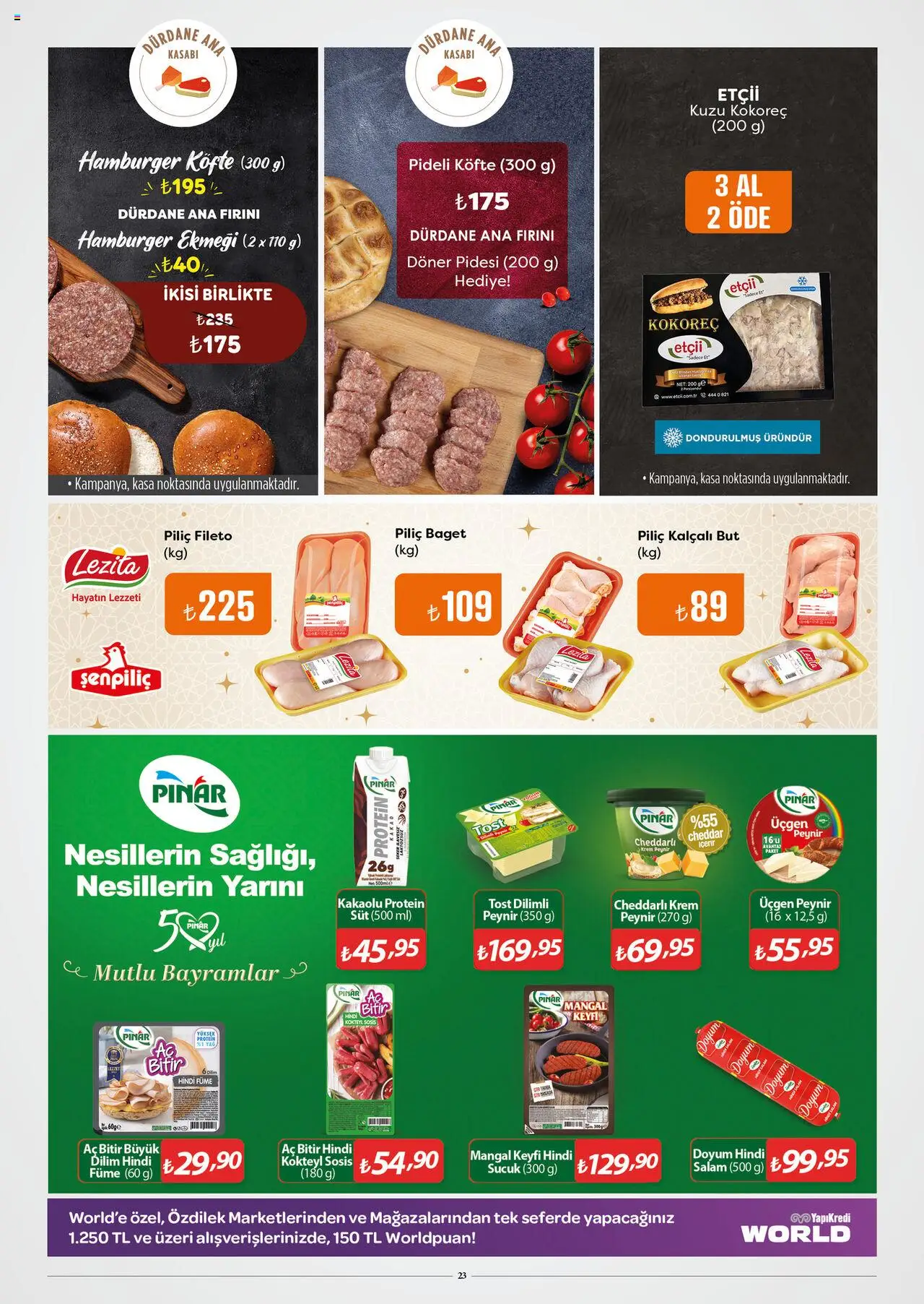 Özdilek Katalog - 20.05.2025 tarihinden itibaren geçerlidir | Sayfa: 23 | Ürünler: Döner, Süt, Hindi füme, Kasa