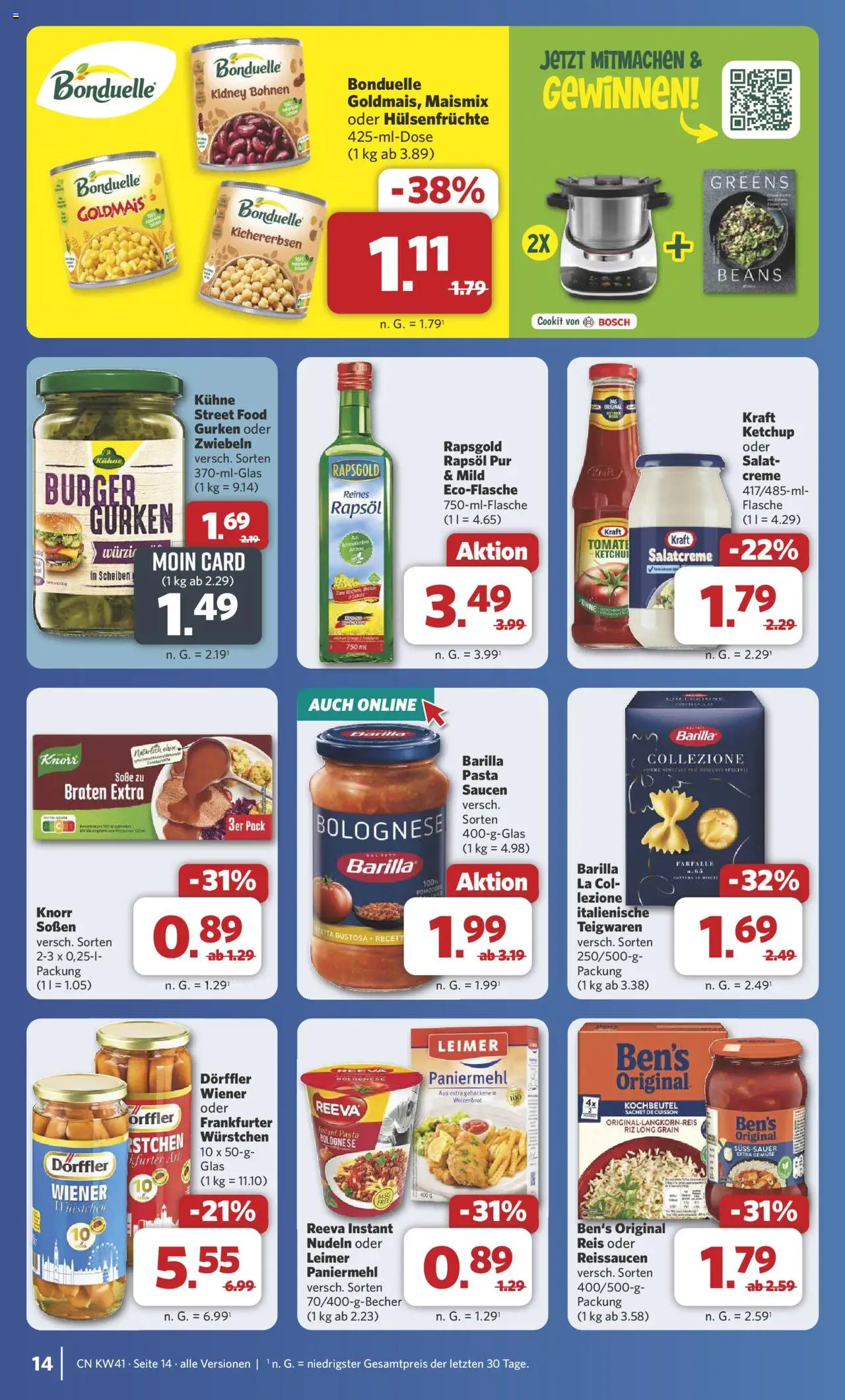Combi Prospekt 	 – gültig ab 06.10.2025 | Seite: 18 | Produkte: Barilla, Burger, Creme, Zwiebeln