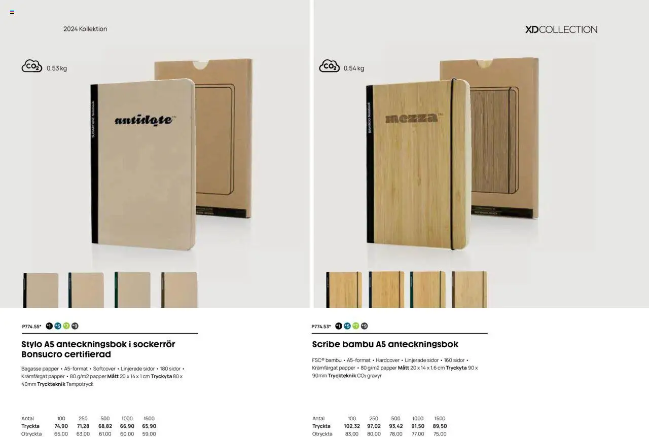 Lyreco reklamblad aktuell från 12.03.2024 | Sida: 174 | Produkter: Papper, Anteckningsbok