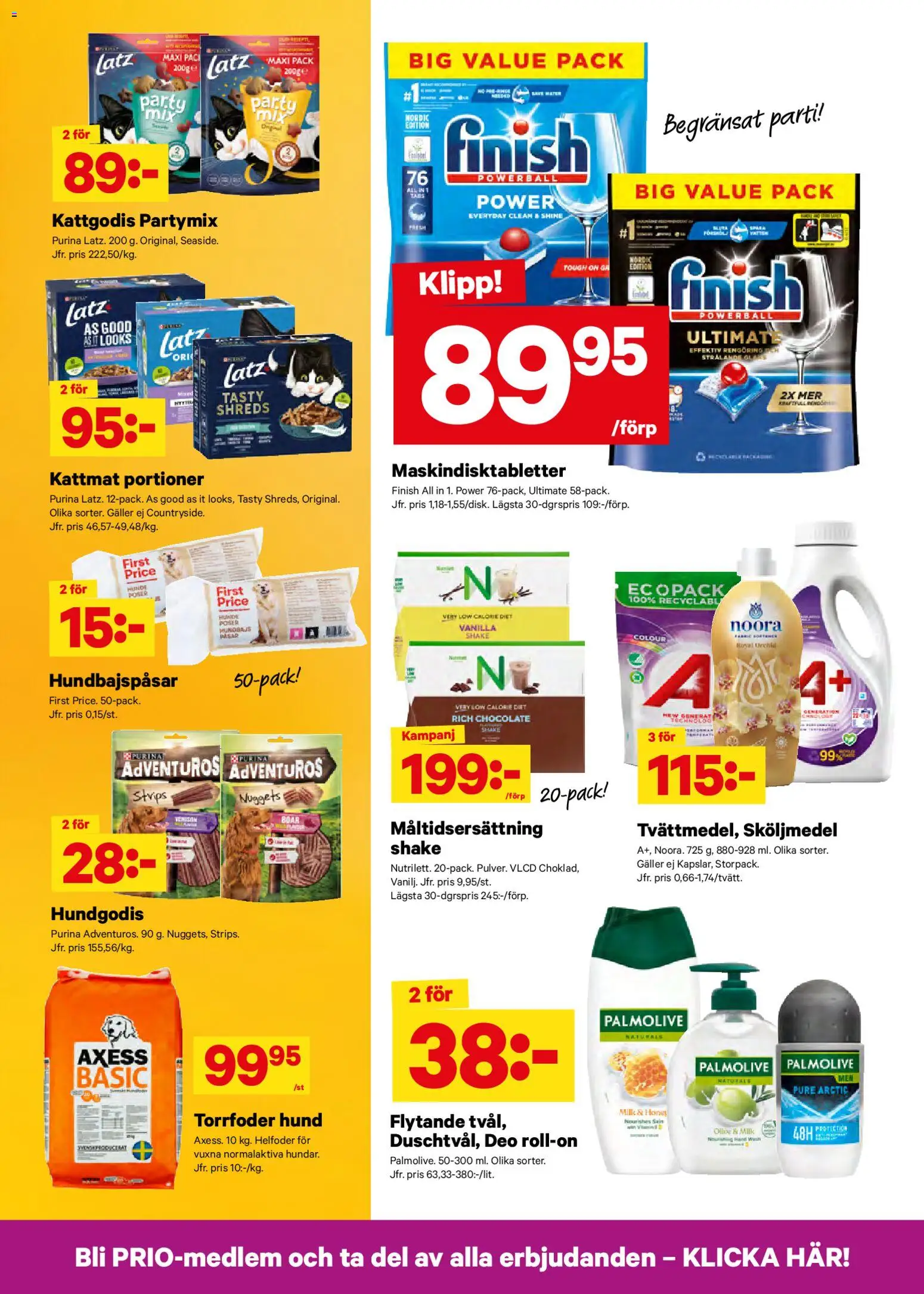 City Gross reklamblad aktuell från 12.01.2026 | Sida: 7 | Produkter: Sköljmedel, Galler, Hundgodis, Kattmat