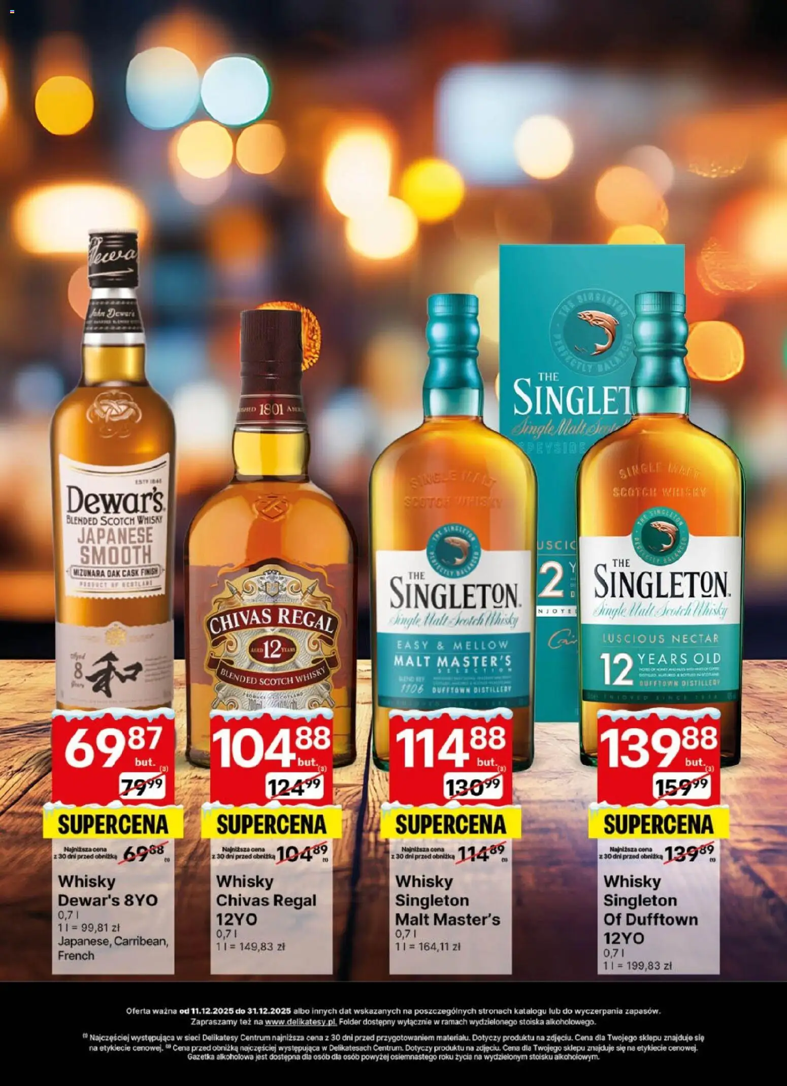 Delikatesy Centrum Gazetka - DeliBarek od 11.12.2025 | Strona: 25 | Produkty: Chivas Regal, Delikatesy, Finish, Whisky
