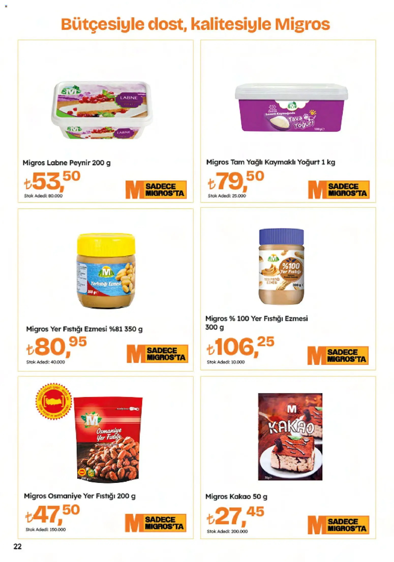 Migros Katalog - 5M Migroskop Dijital - 12.03.2026 tarihinden itibaren geçerlidir | Sayfa: 22 | Ürünler: Peynir, Yoğurt, Yer fıstığı