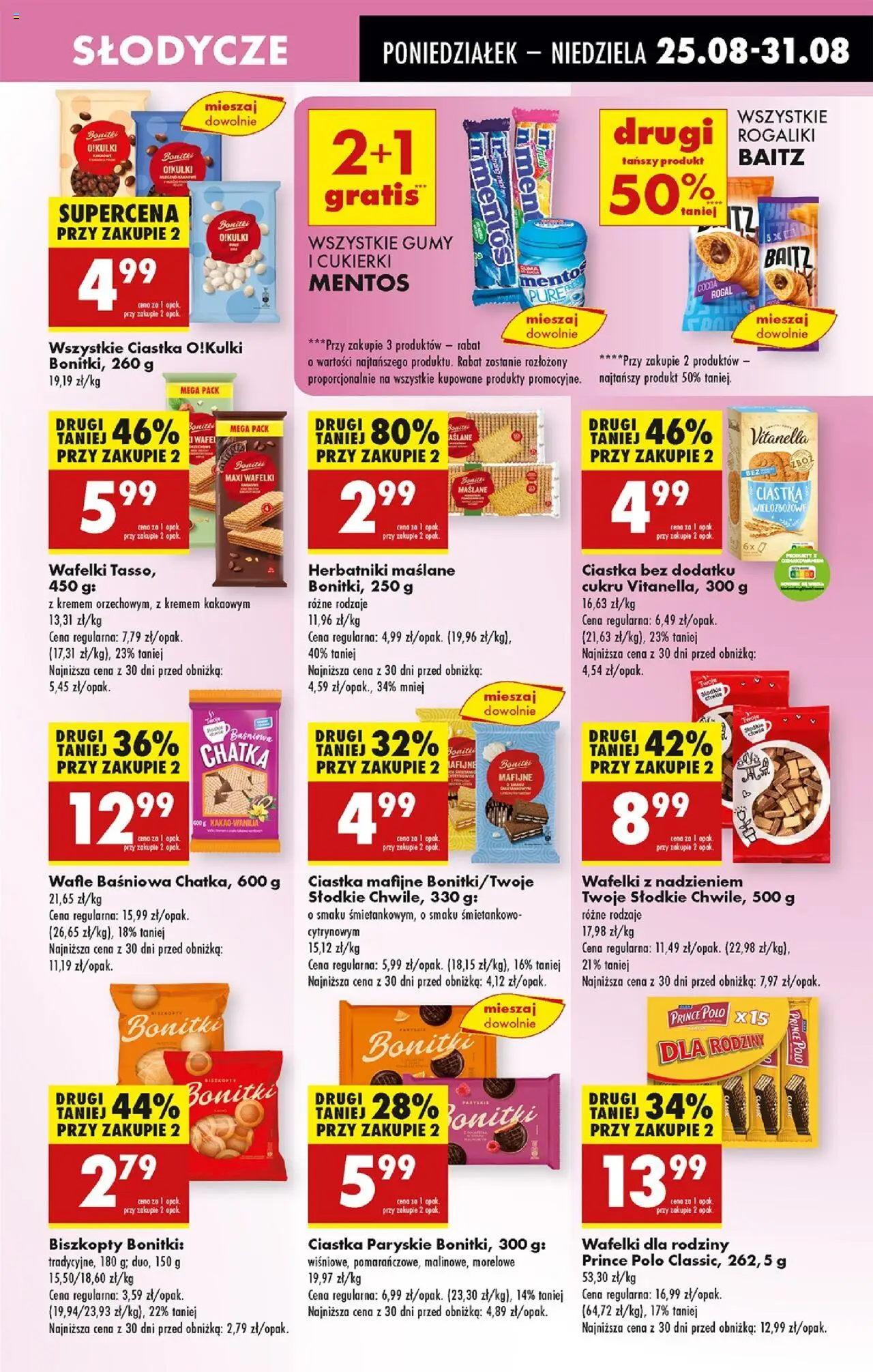 Biedronka gazetka od 25.08.2025 | Strona: 59 | Produkty: Ciastka mafijne, Herbatniki, Wafelki, Cukierki