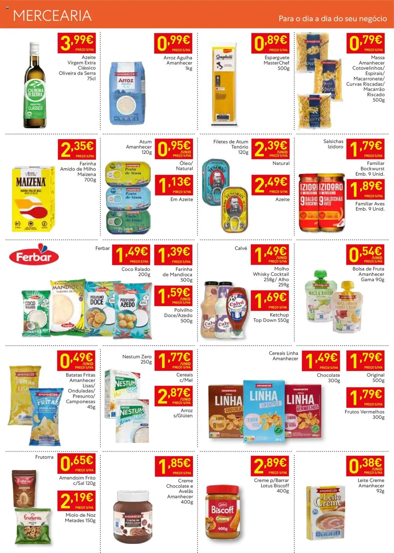 Recheio folheto Madeira │ válido de 05.08.2025 | Página: 10 | Produtos: Nestum arroz, Leite, Óleo, Massa