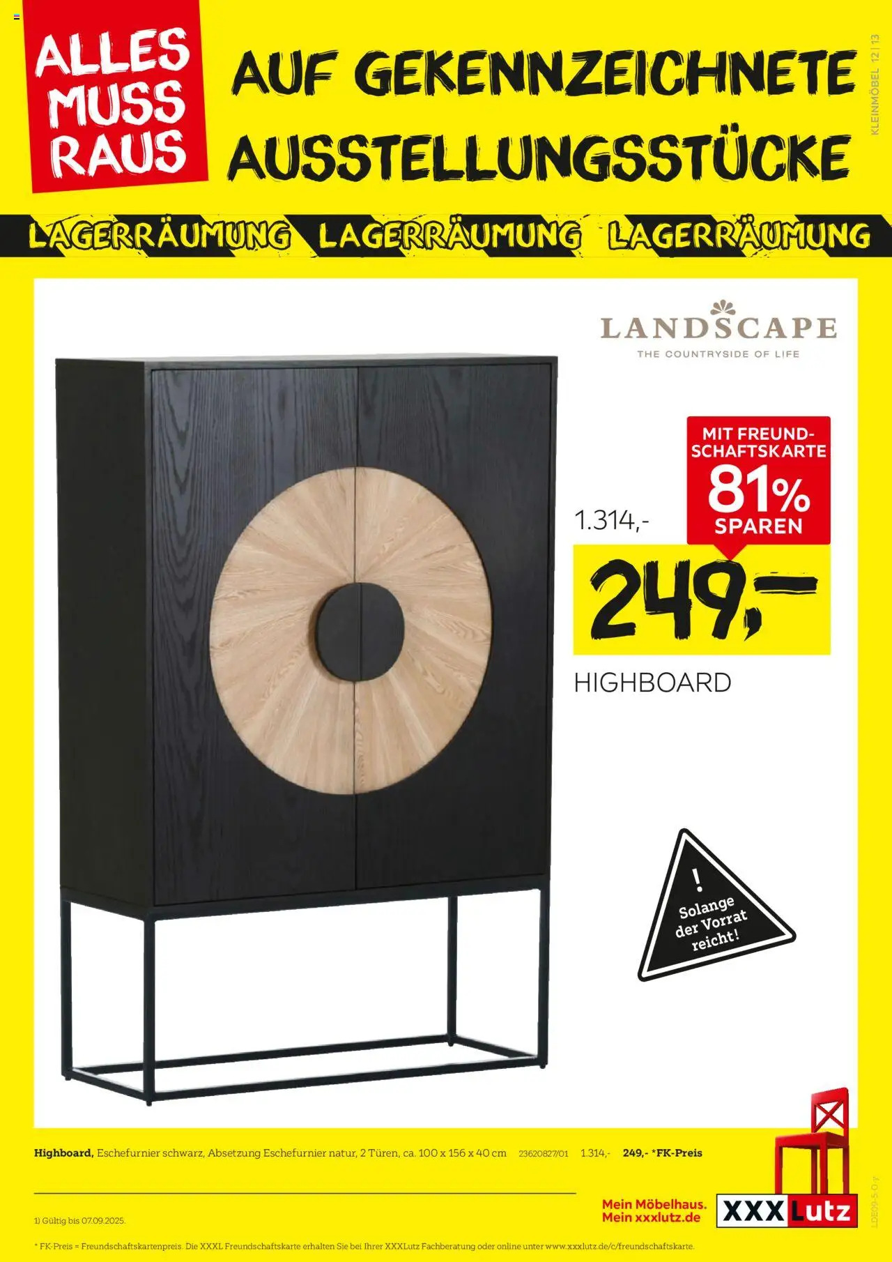 XXXL Lutz Prospekt 	 - gültig ab dem 25.08.2025 | Seite: 13 | Produkte: HIghboard
