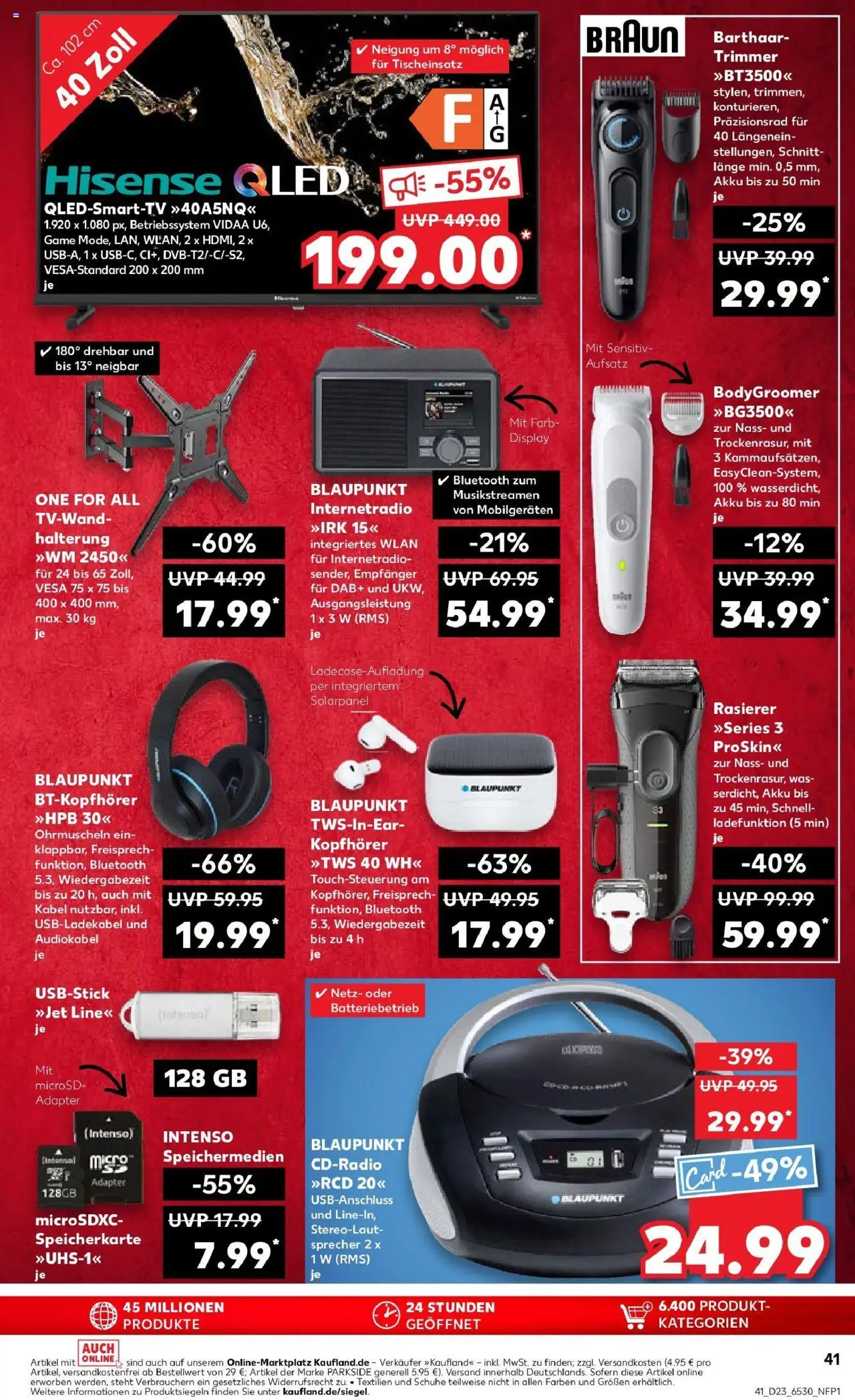 Kaufland prospekt Pasewalk	 - gültig ab dem 09.06.2025 | Seite: 56 | Produkte: Hisense, Smart TV, TV, Dab+