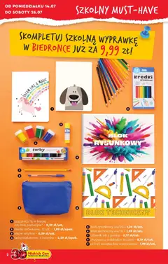 Biedronka gazetka - Okazje tygodnia od 14.07.2025 | Strona: 2 | Produkty: Notebook, Zeszyt