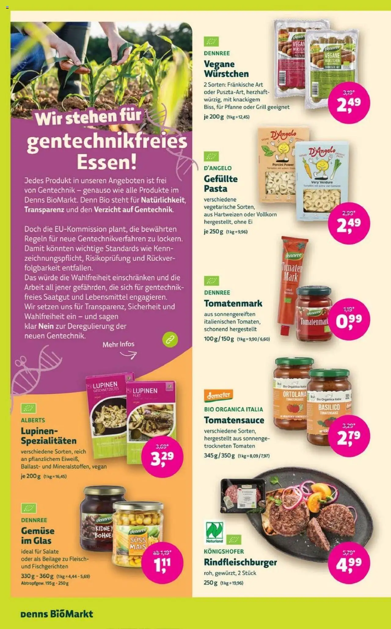 Denns BioMarkt Angebote – gültig ab 10.09.2025 | Seite: 6 | Produkte: Grill, Tomaten, Gemüse, Pasta
