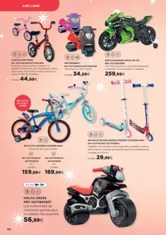 Vista previa Hipercor catálogo válido desde el 31.10.2025 | Página: 60 | Productos: Bicicleta, Patinete, Batería