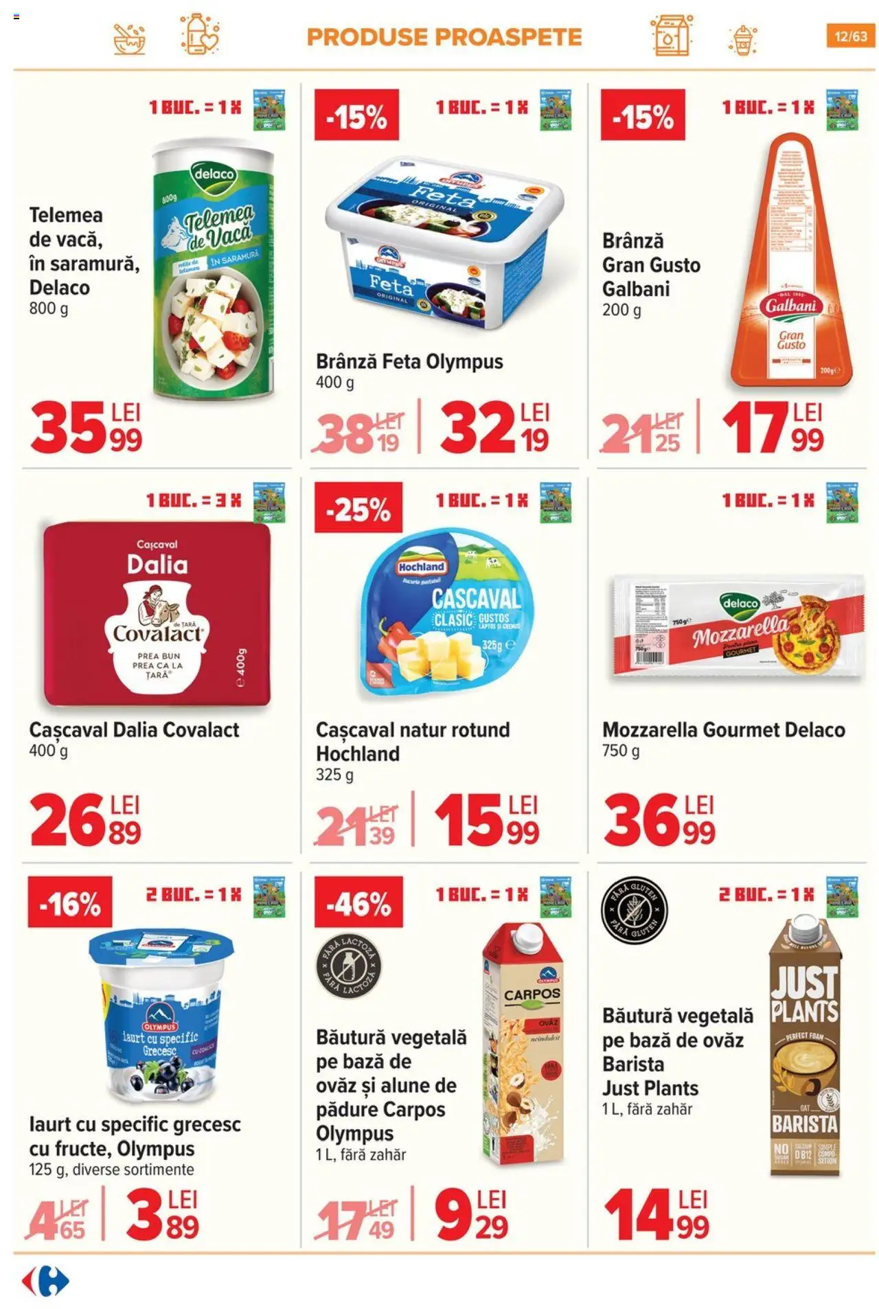 Noul catalog Carrefour – valabil de la 01.10.2025 | Pagină: 12 | Produse: Pară, Cremă, Ciocolată, Smântână