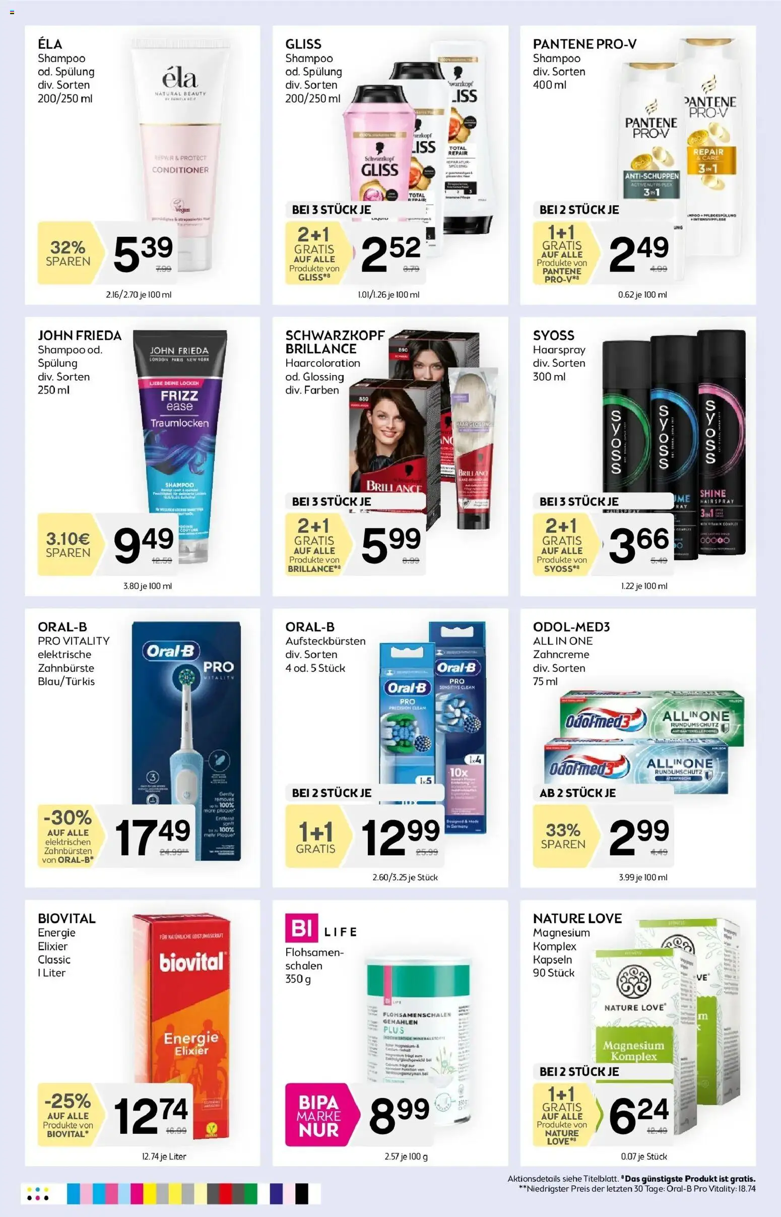Bipa - BIPA: Flugblatt - gültig bis-07.01.2026 gültig ab 17.12.2025 | Seite: 9 | Produkte: Shampoo, Spülung, Haarspray, Zahnbürste