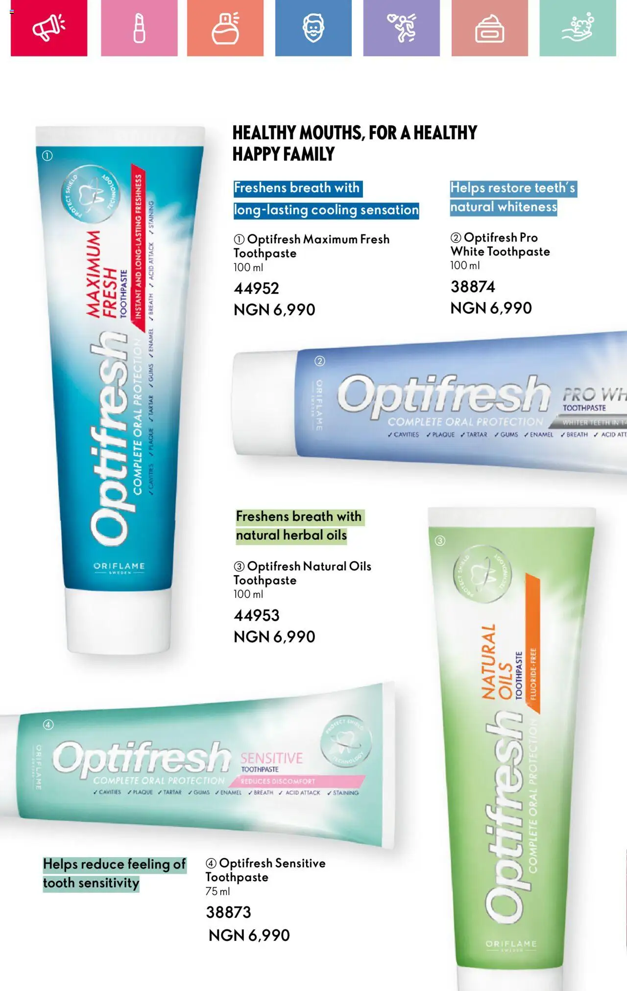 Oriflame -Catalogue valid from 01.04.2025 | Page: 62 | Products: Toothpaste