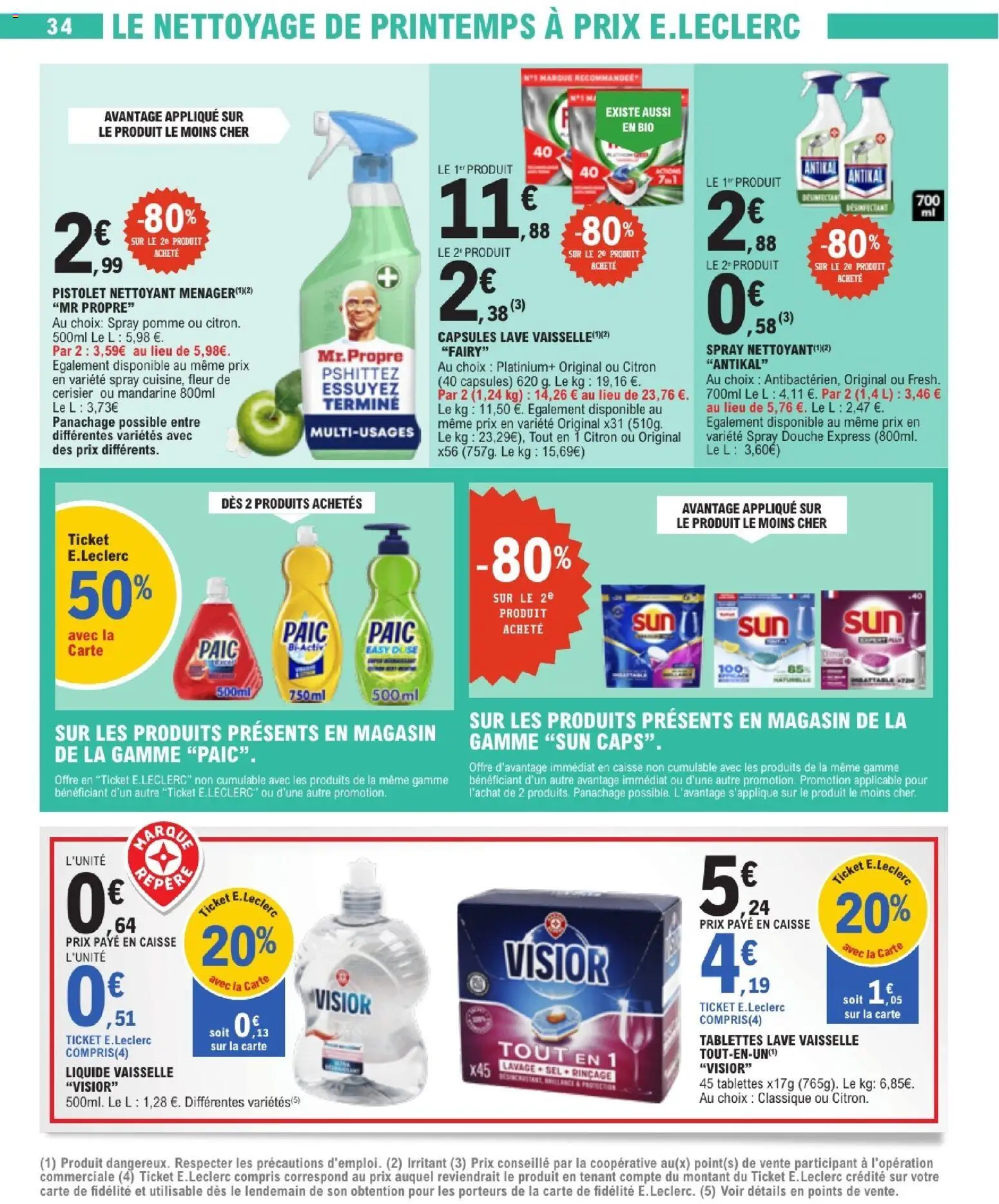 {H1} | Page: 34 | Produits: Citron, Fairy, Liquide vaisselle, Douche