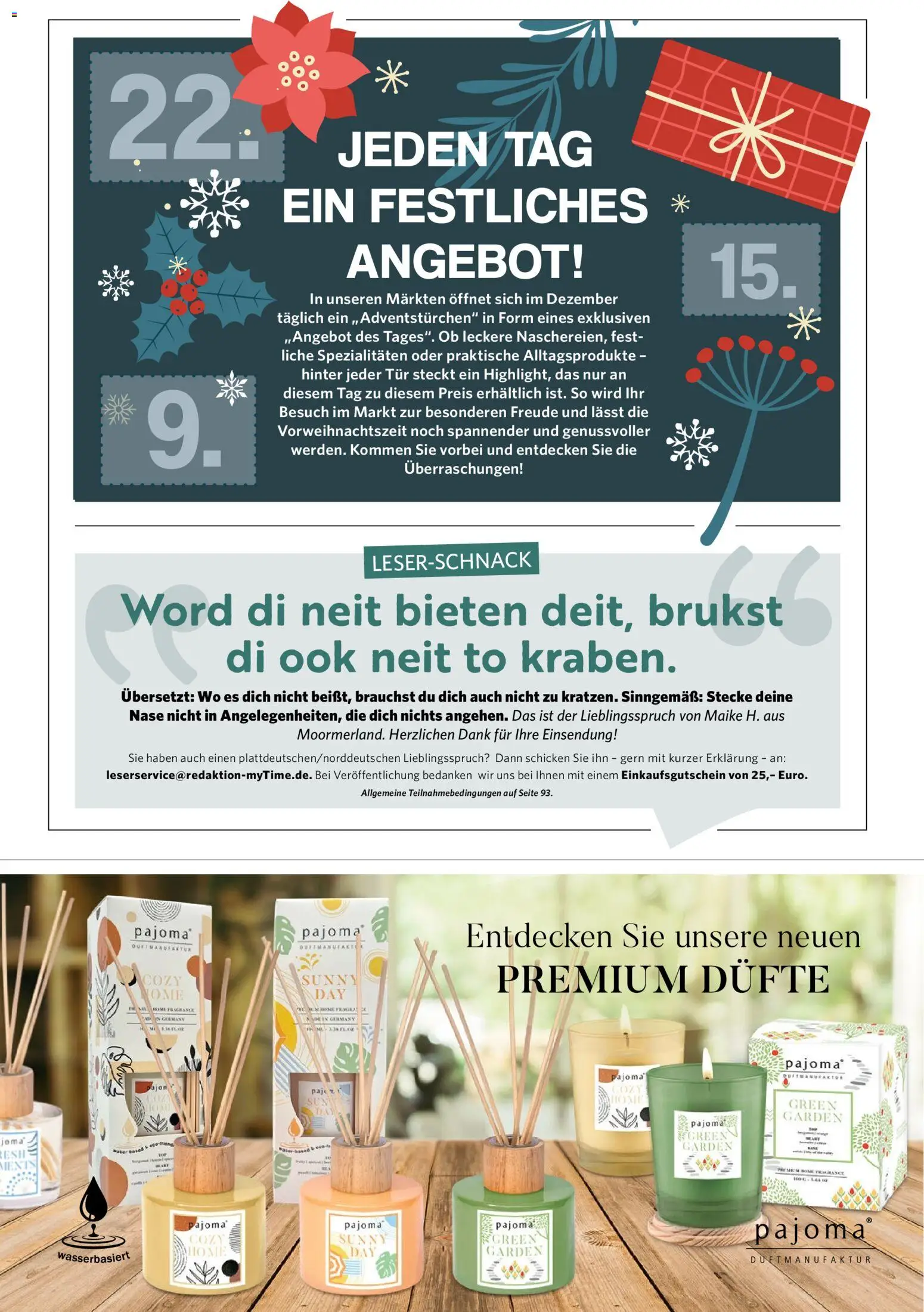 Famila Nordwest  myTime Dezember 2025 – gültig ab 01.12.2025 | Seite: 8 | Produkte: Tür