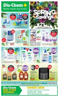 Preview of Dis-Chem specials valid from 19.08.2025