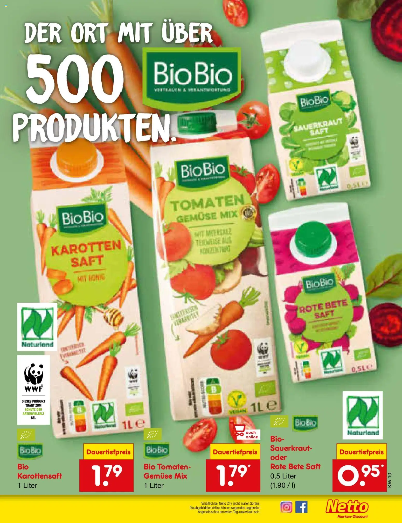Netto Marken-Discount Prospekt 	 – gültig ab 02.03.2026 | Seite: 57 | Produkte: Tomaten, Gemüse, Saft