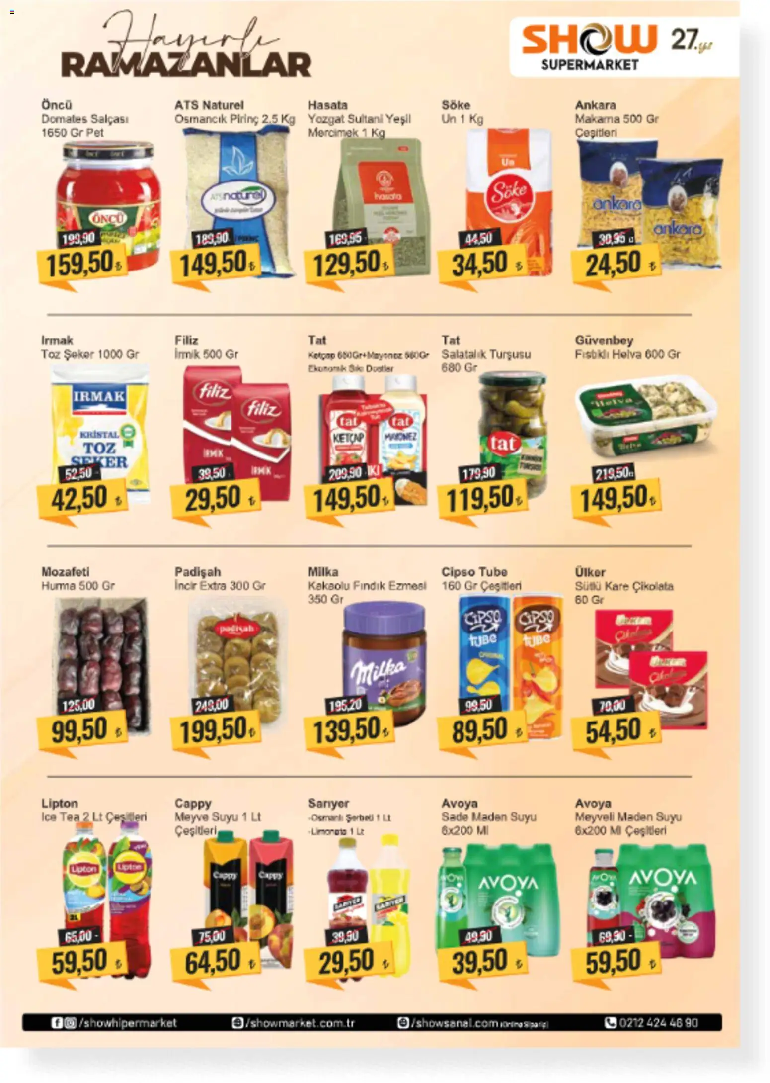 Show Market Katalog - 27.02.2026 tarihinden itibaren geçerlidir | Sayfa: 3 | Ürünler: Çikolata, Fındık, Salatalık, Hurma