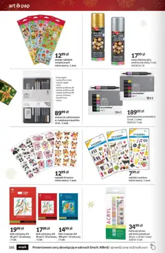 Pogląd oferty "Empik Black Friday" - ważna od 26.11.2025 | Strona: 166 | Produkty: Farby akrylowe, Temperówka, Naklejki