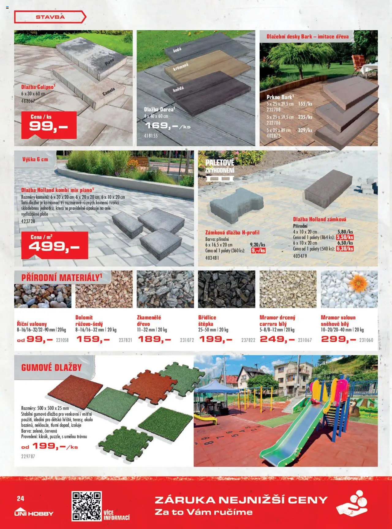 Uni Hobby leták od 31.07.2025 | Strana: 24 | Produkty: Dlažba, Desky
