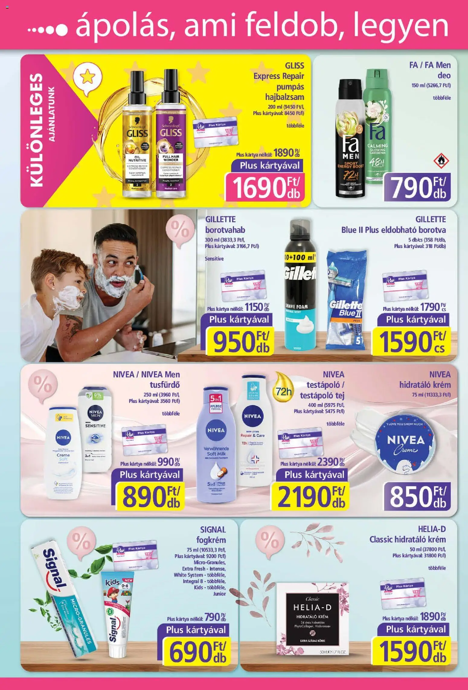 Plus Market akciós ujság - amely érvényes a következő dátumtól: 22.01.2026 | Oldal: 4 | Termékek: Borotva, Tej, Borotvahab, Tusfürdő