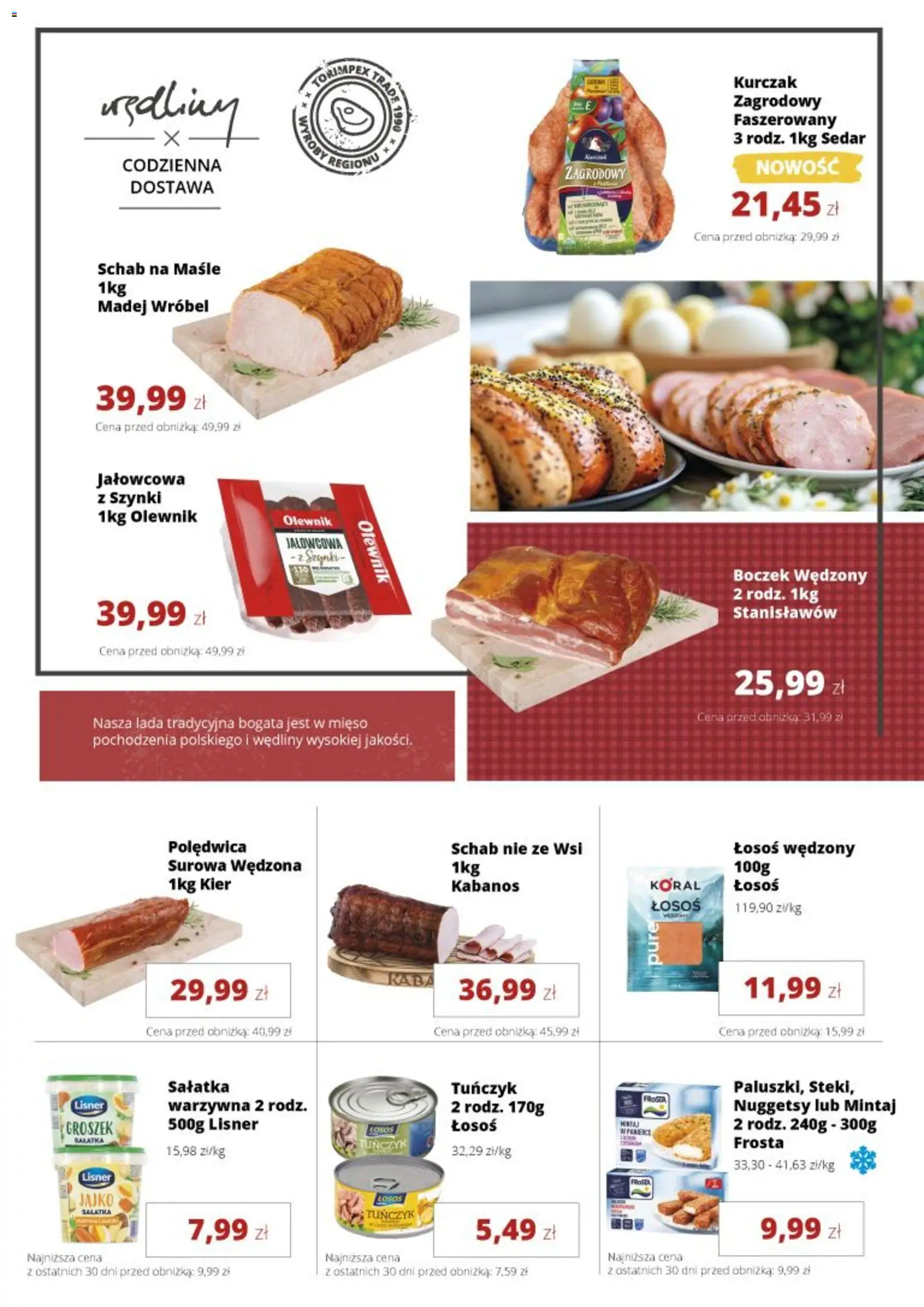 Torimpex gazetka od 23.03.2026 | Strona: 5 | Produkty: Schab, Mięso, Wędliny, Sałatka