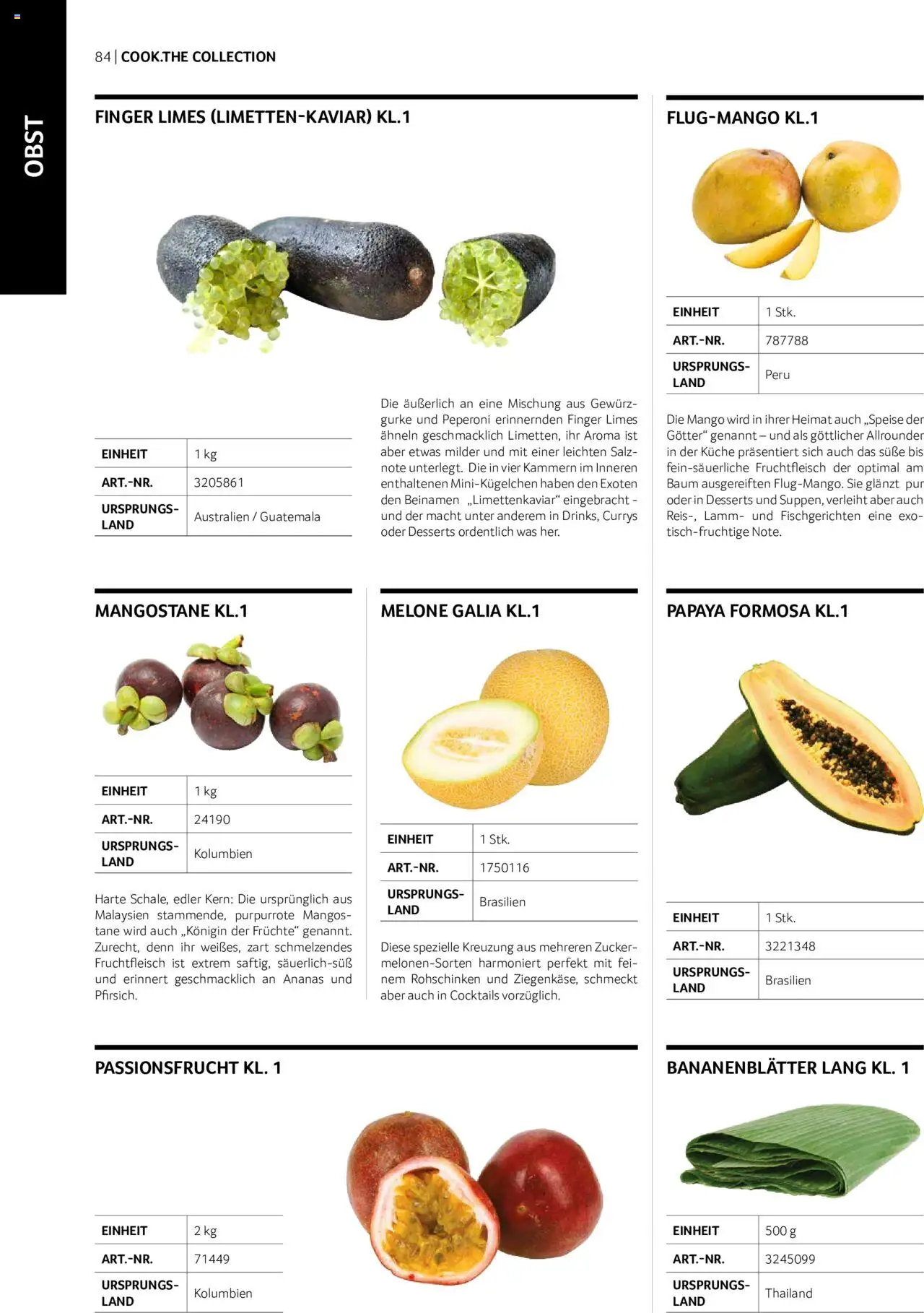 Transgourmet Cook Look-Book gültig ab 01.09.2023 | Seite: 84 | Produkte: Obst, Salz, Zucker, Ananas